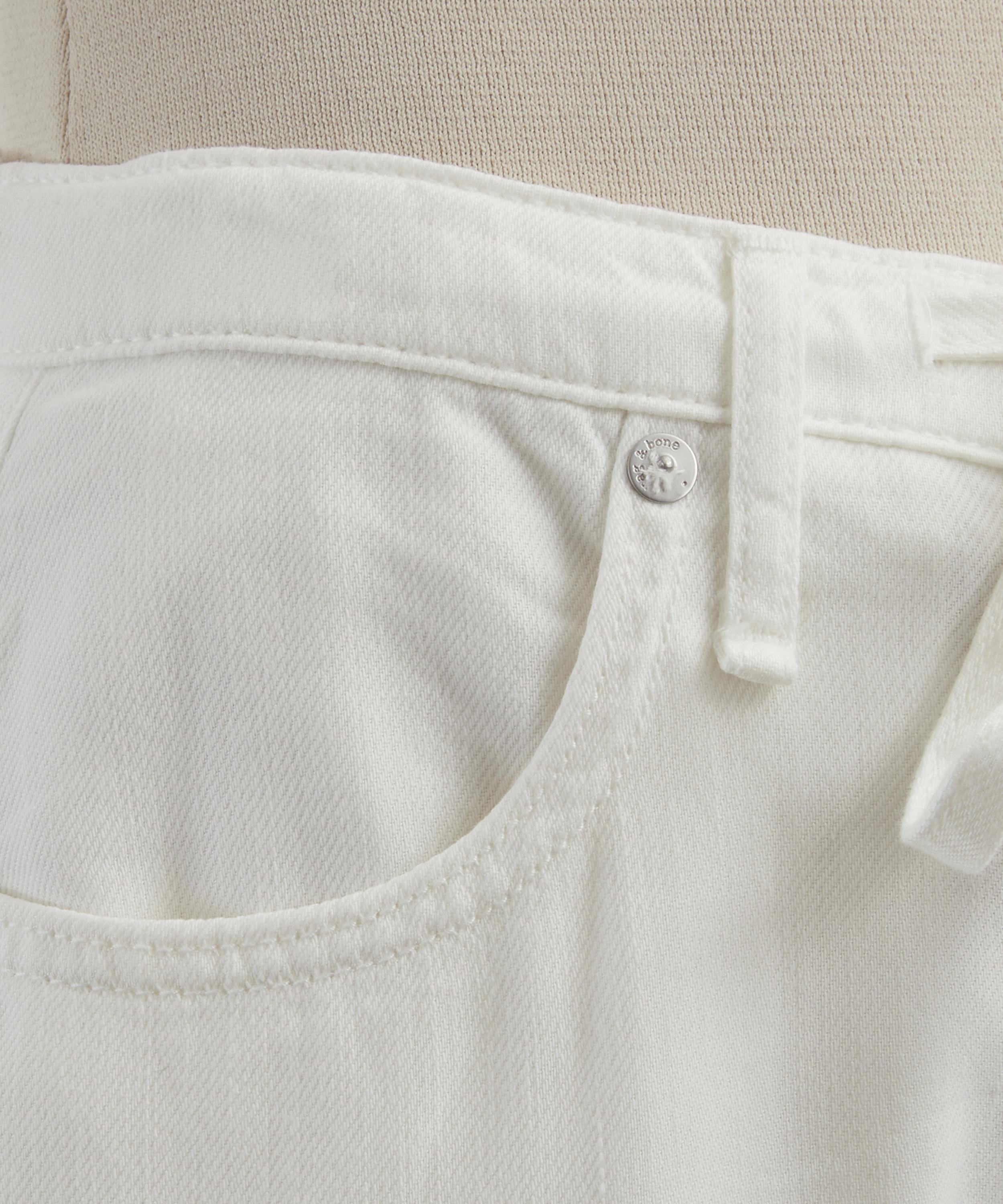 Rag & Bone - White Eyelet Phoebe Denim Beach Trousers image number 4