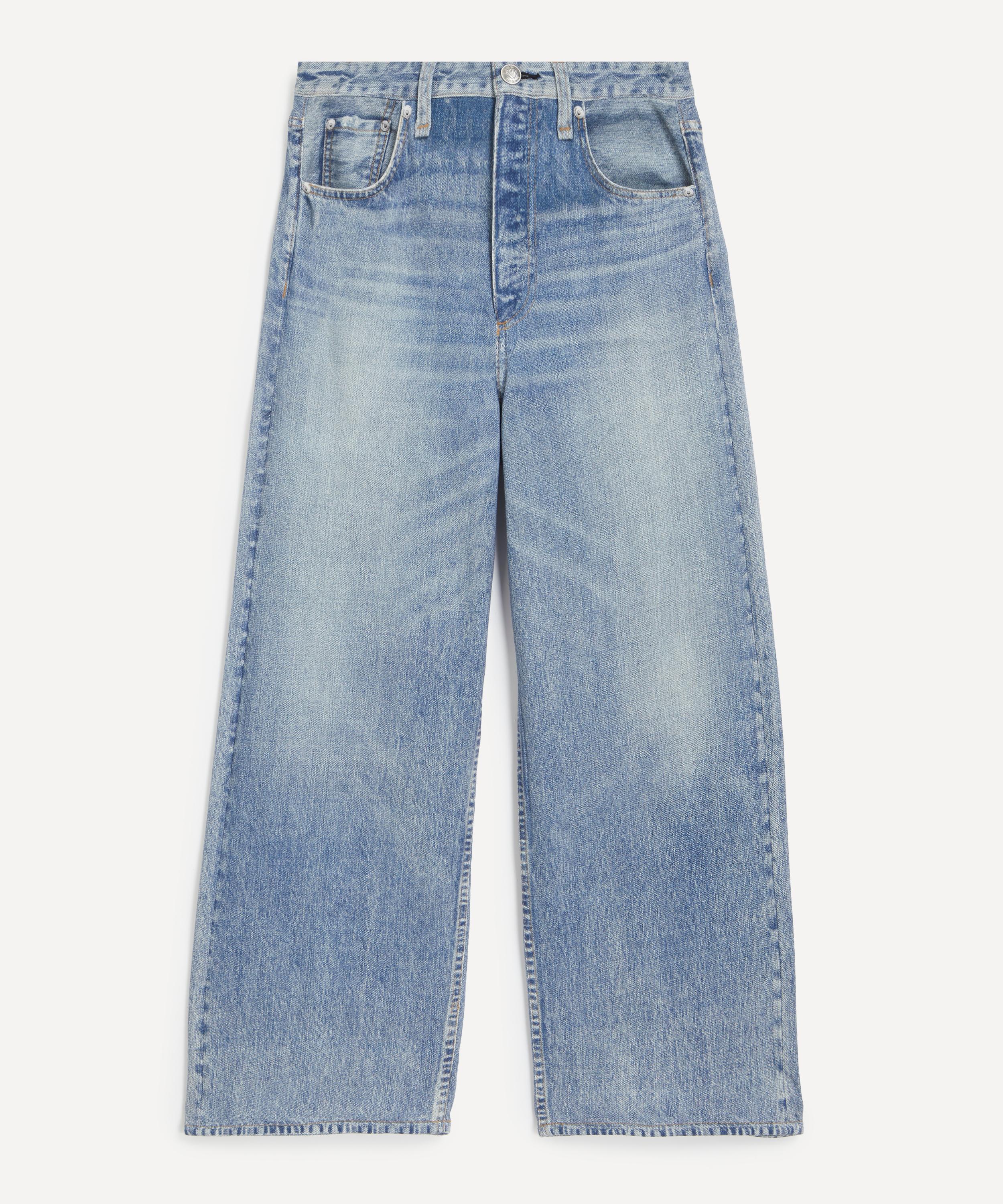 【SCENERITY】City wide jeans Wide Jean — Broken Blue – La Garçonne