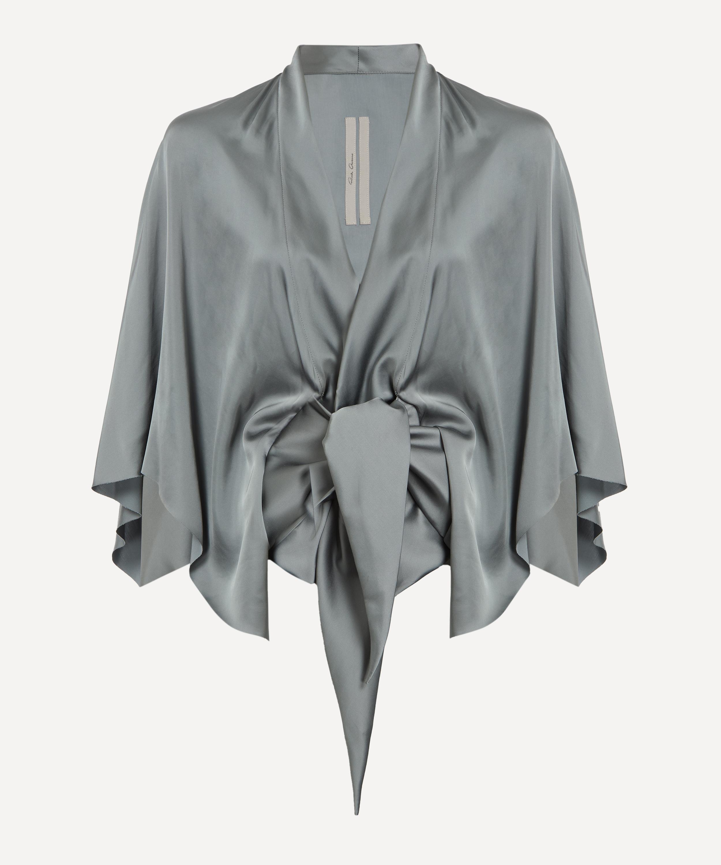 Rick Owens - Washed Indigo Half Moon Top image number 0
