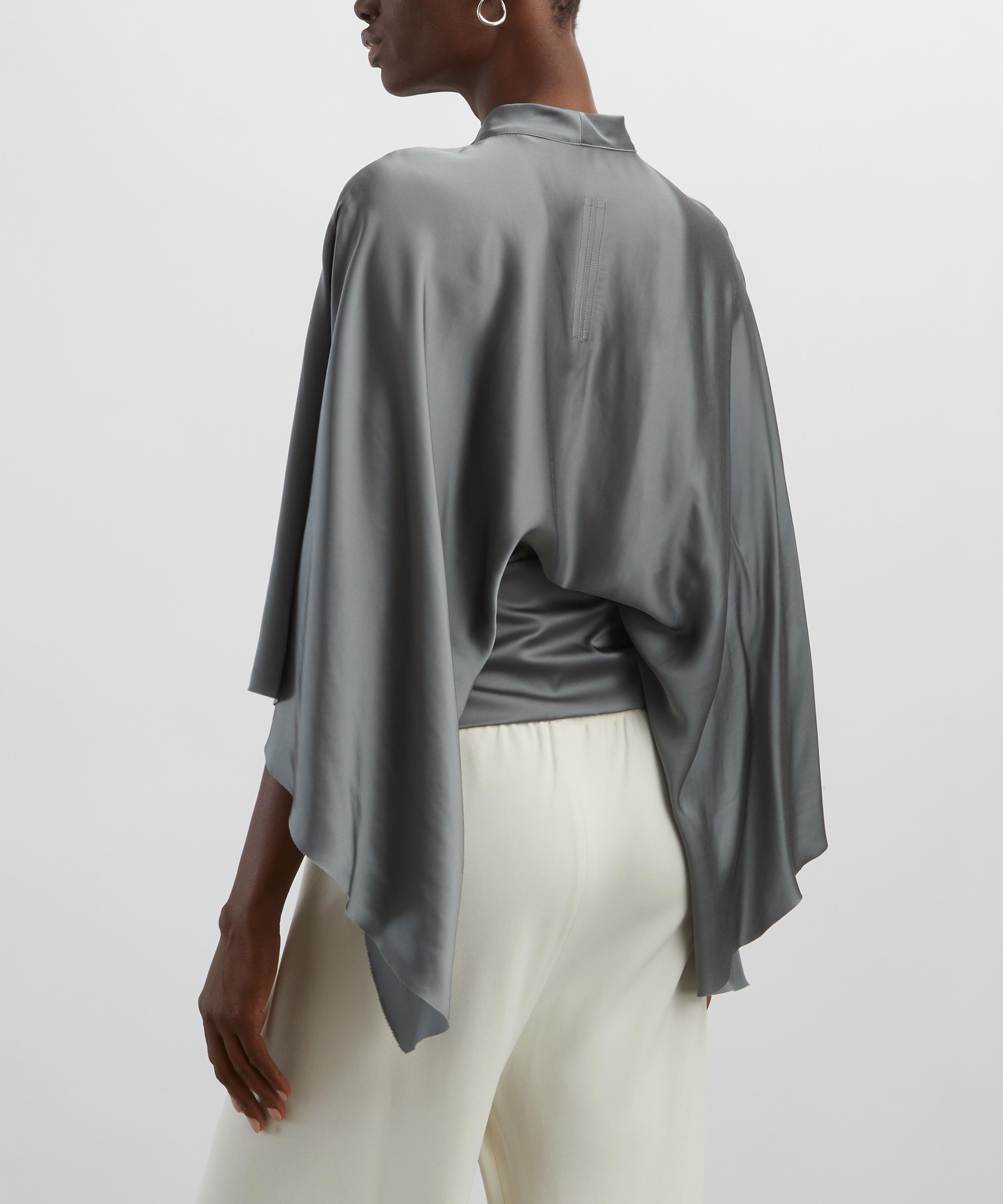 Rick Owens - Washed Indigo Half Moon Top image number 3