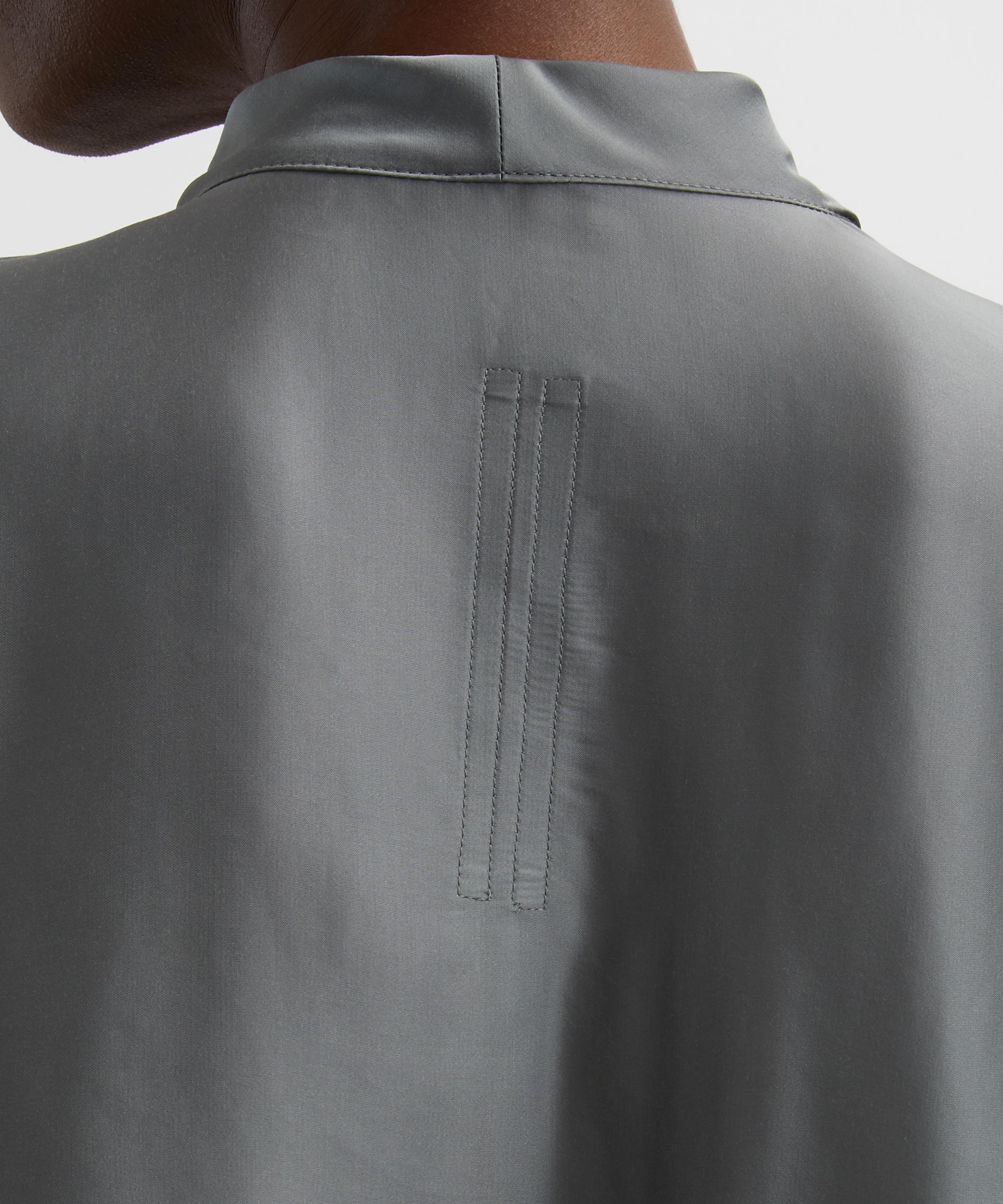 Rick Owens - Washed Indigo Half Moon Top image number 4