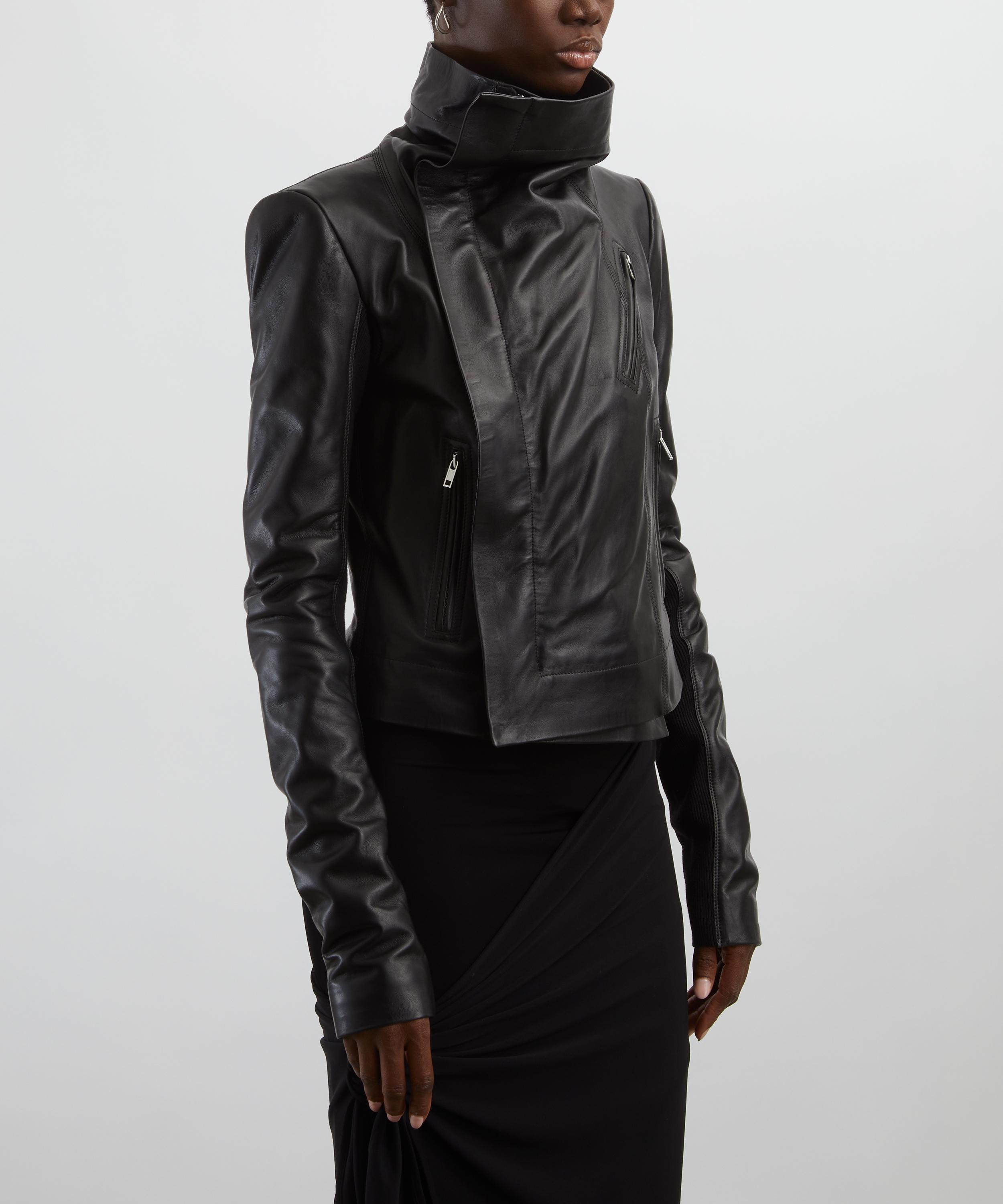 Rick Owens - Low Neck Biker Jacket image number 2