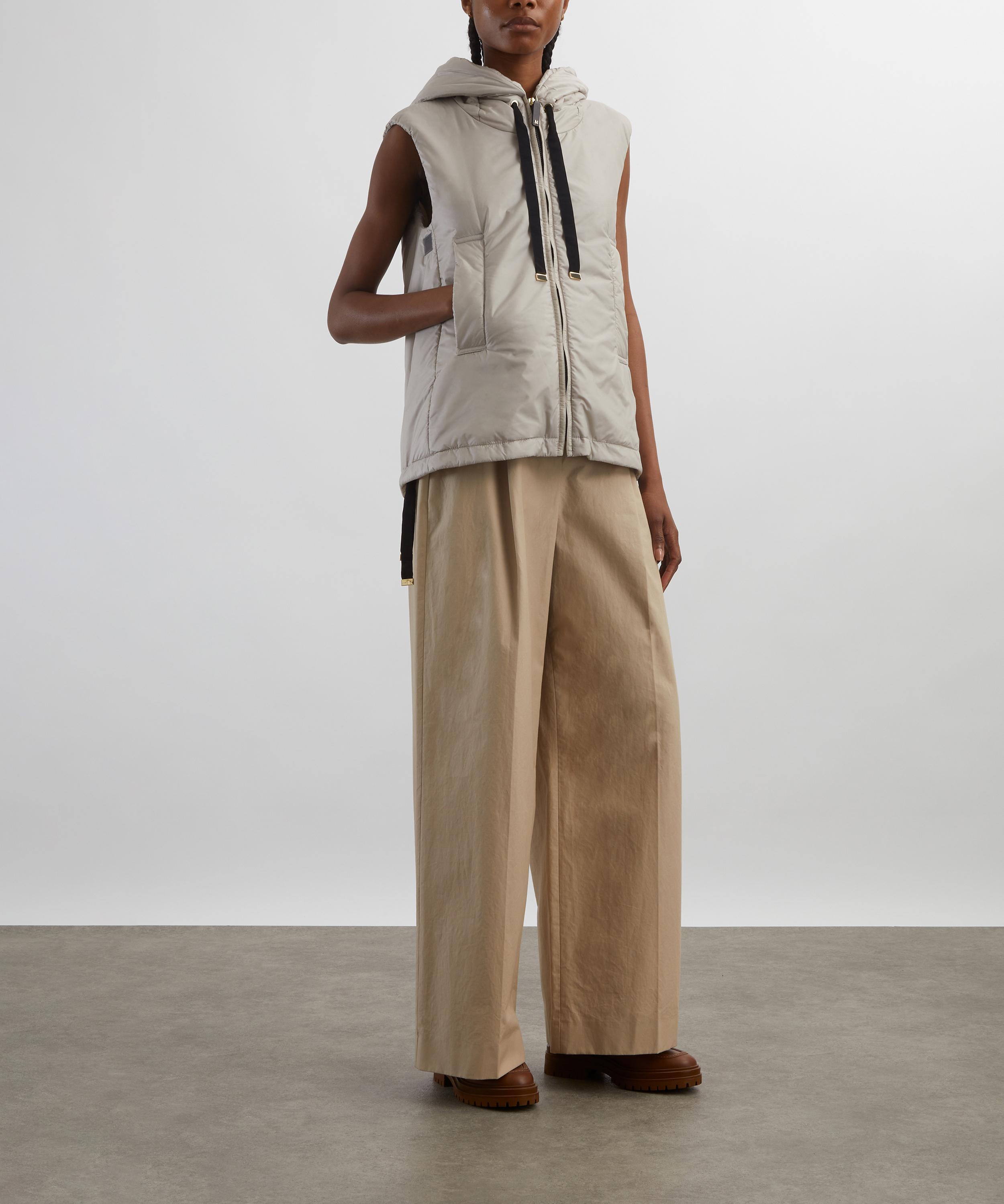 Max Mara - Beige Greengo Drip-Proof Canvas Gilet image number 1