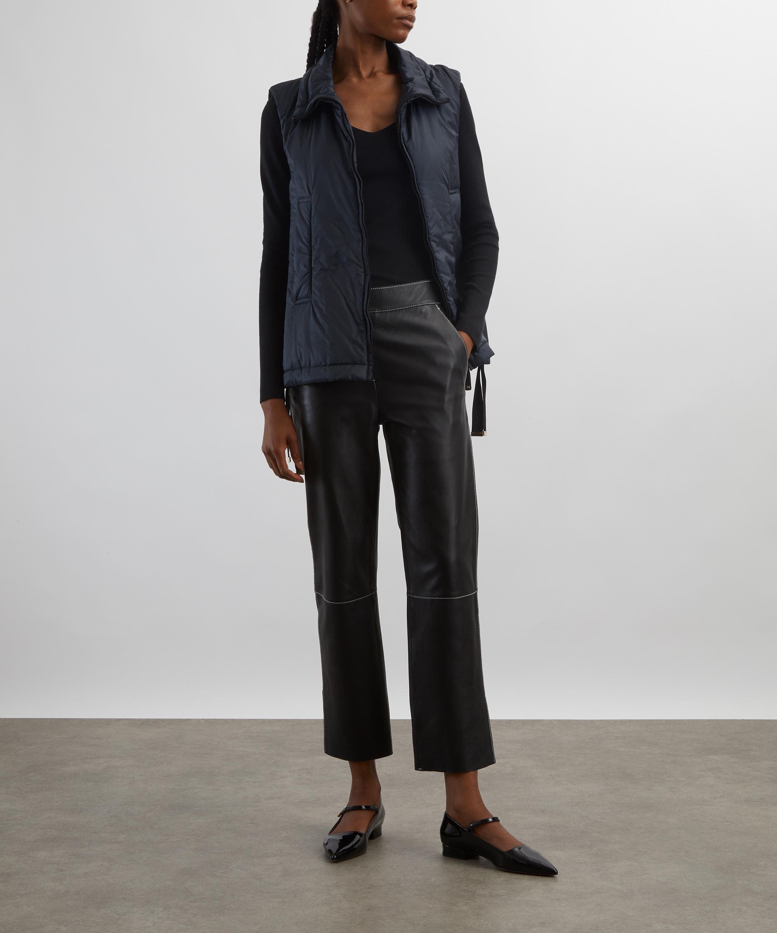 Max Mara - Midnight Blue Greenve Water-Repellent Padded Gilet image number 1