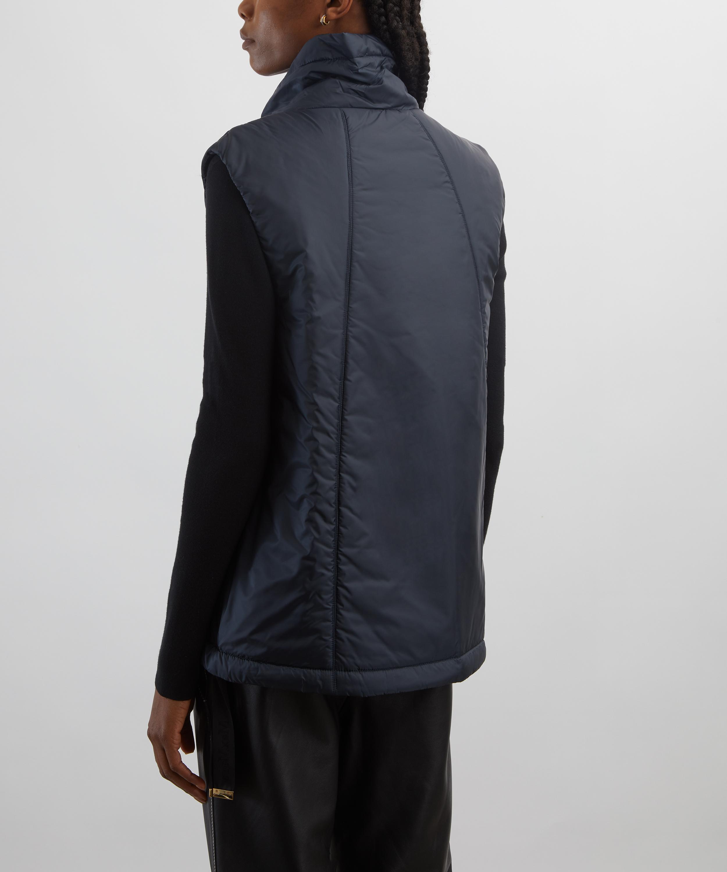 Max Mara - Midnight Blue Greenve Water-Repellent Padded Gilet image number 3