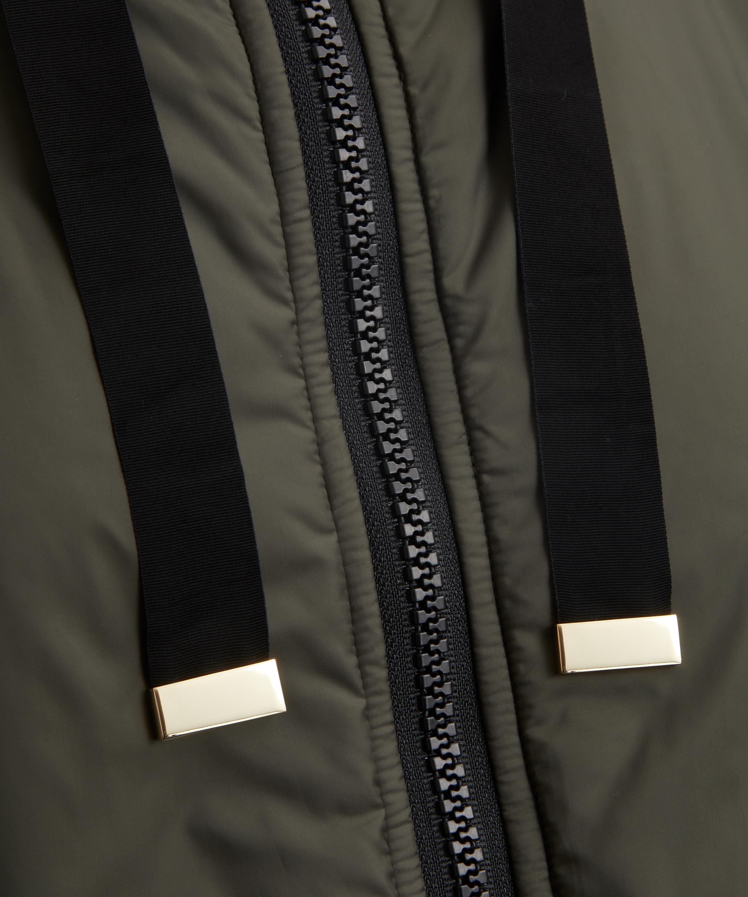 Max Mara - Kaki Greenci Padded Cape in Water-Repellent Canvas image number 4