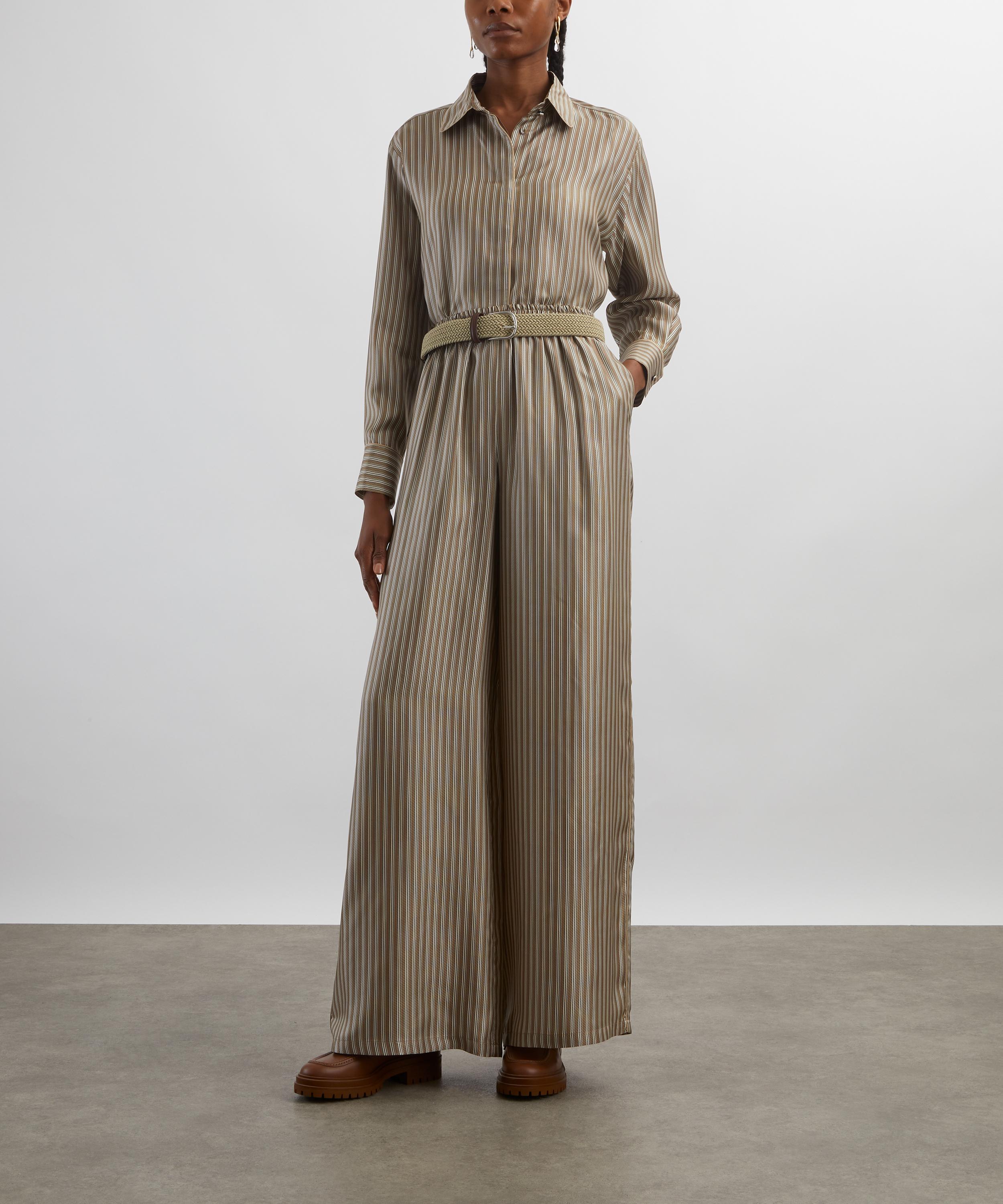 Max Mara - Brama Printed Silk Cropped Shirt image number 1