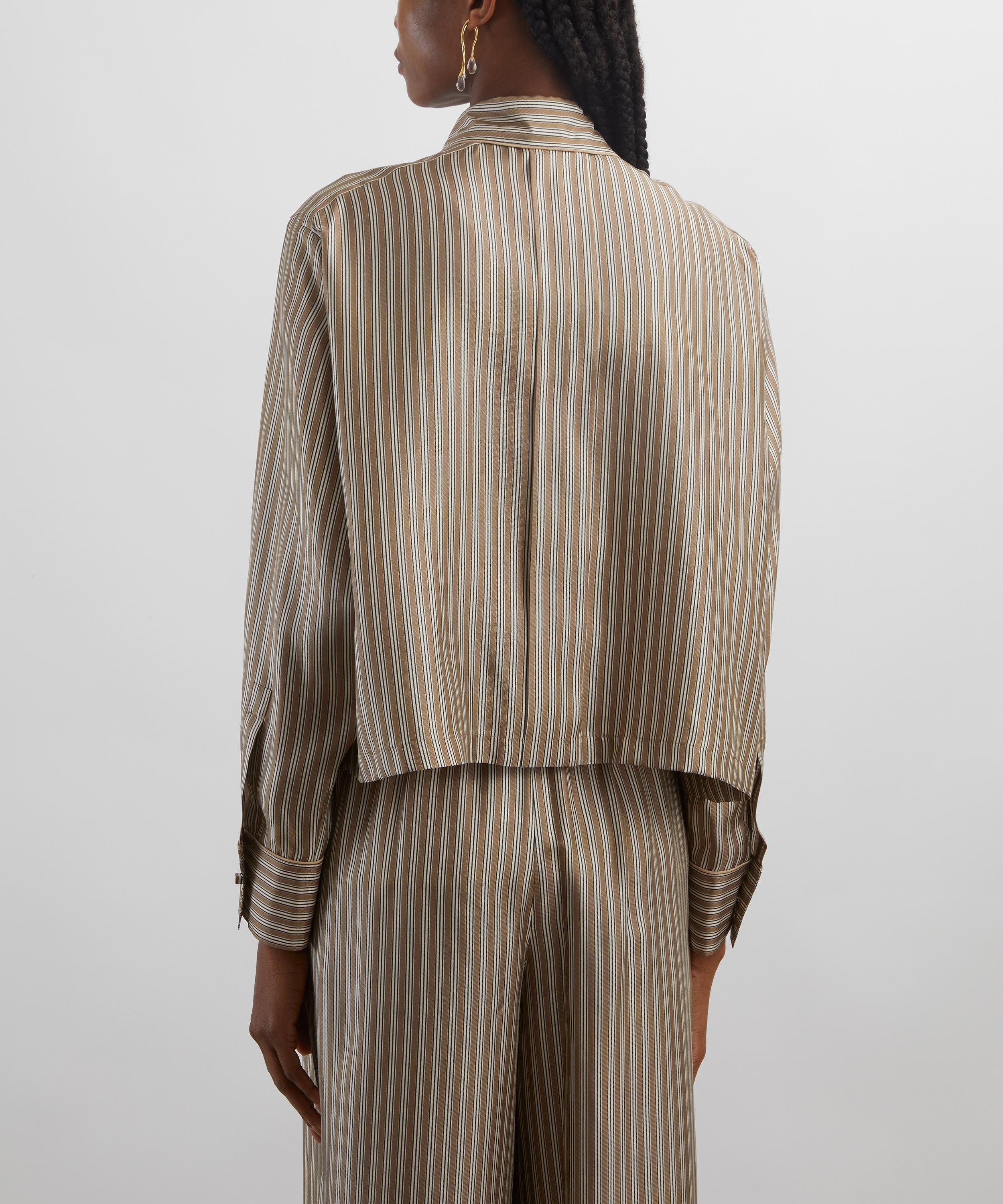 Max Mara - Brama Printed Silk Cropped Shirt image number 3