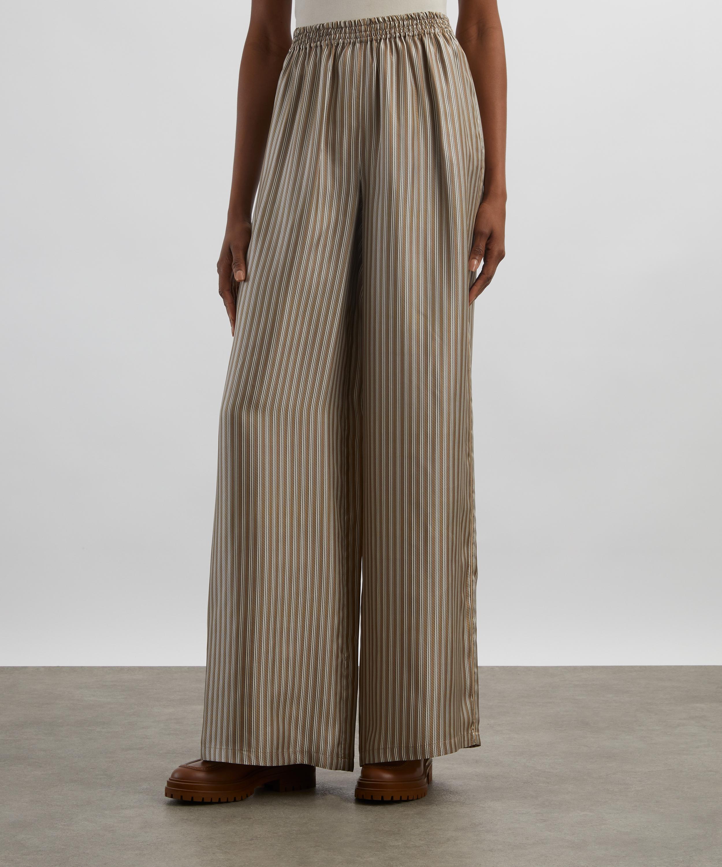 Max Mara - Ladino Wide-Leg Silk Trousers image number 2