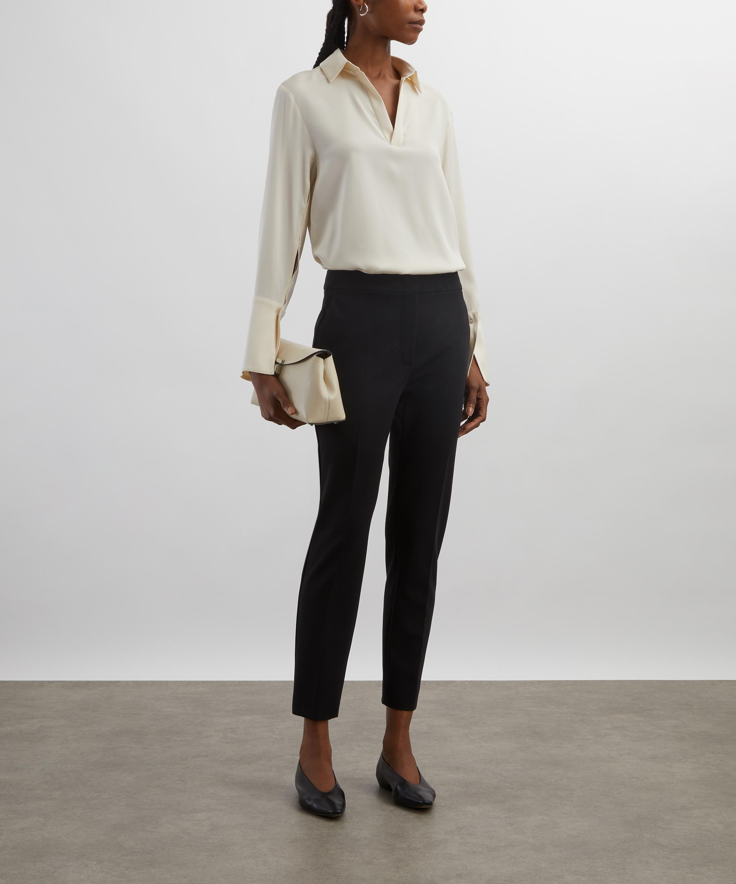Max Mara - Black Pegno Slim-Fit Trousers image number 1