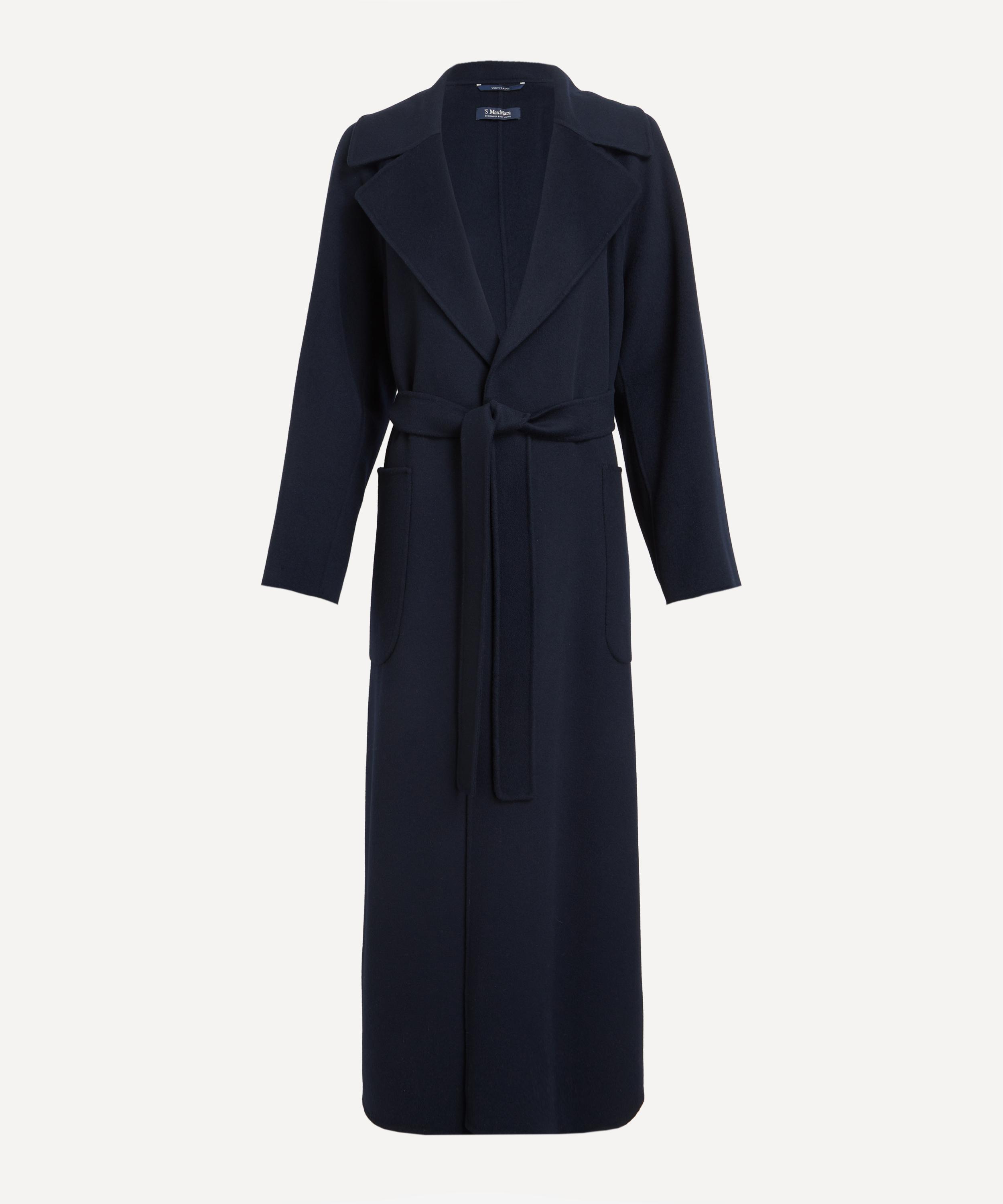 S Max Mara - Midnight Blue Doris Wool Robe Coat