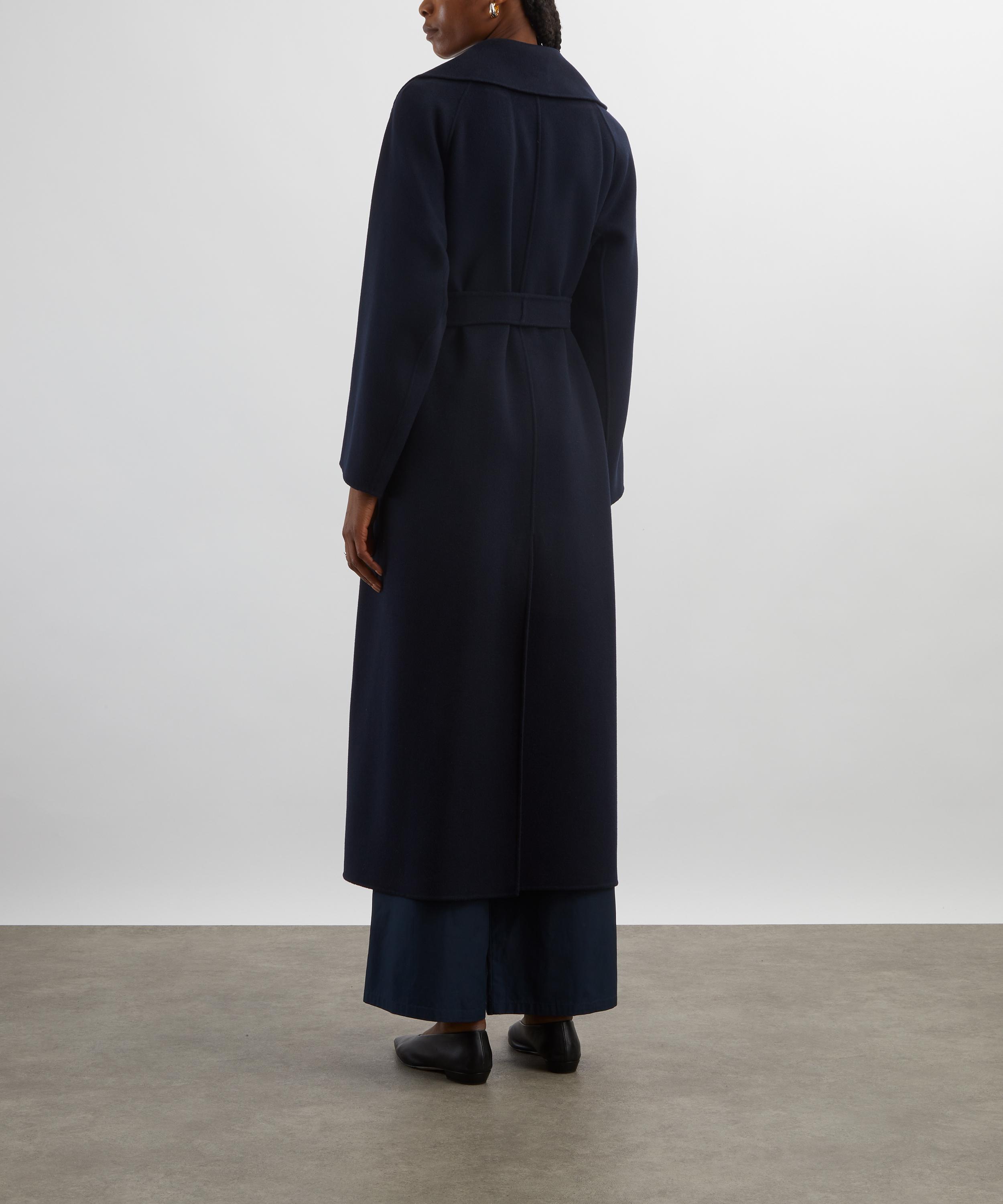 S Max Mara - Midnight Blue Doris Wool Robe Coat image number 3