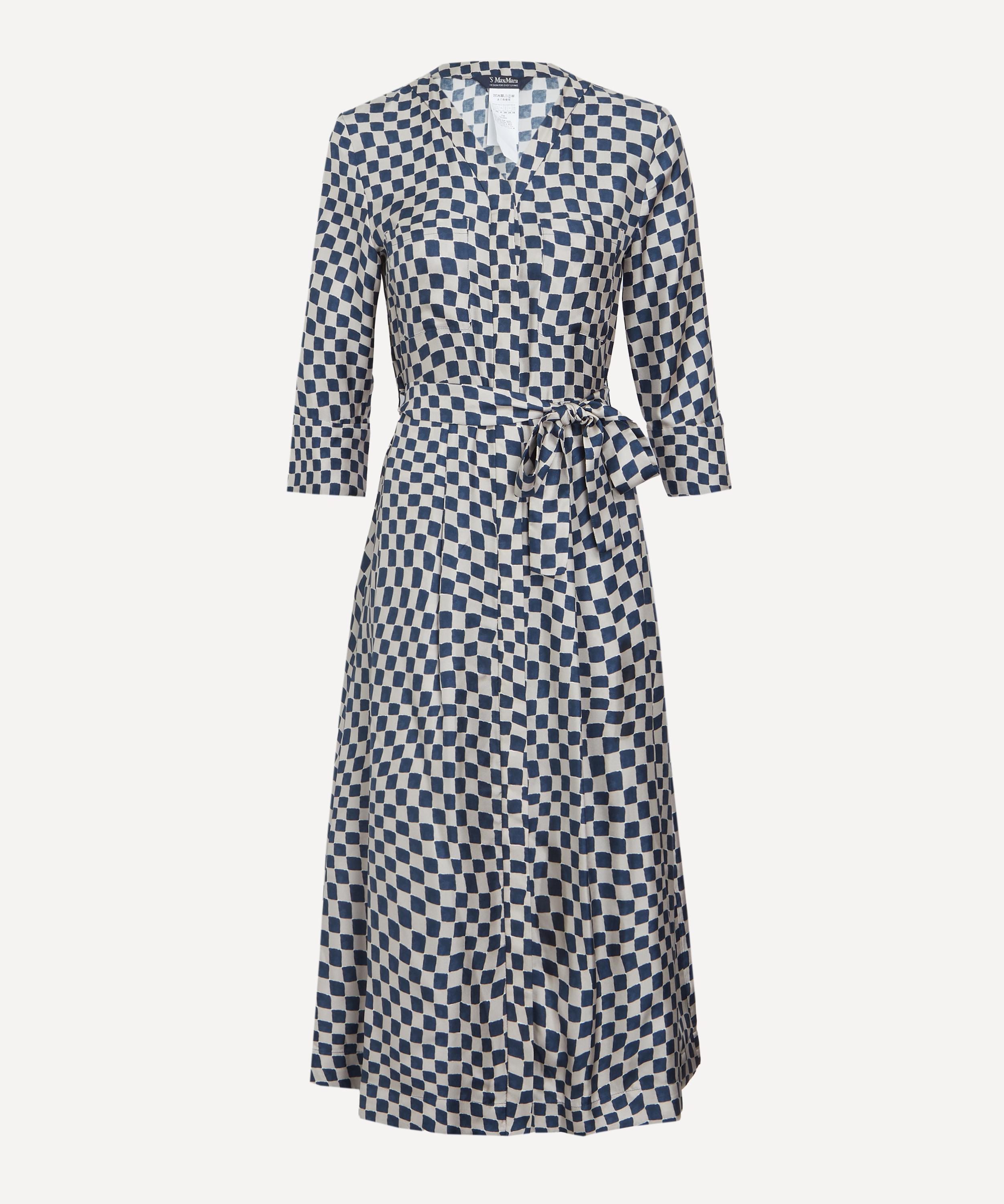 S Max Mara - Giada Printed Silk Shirt Dress image number 0
