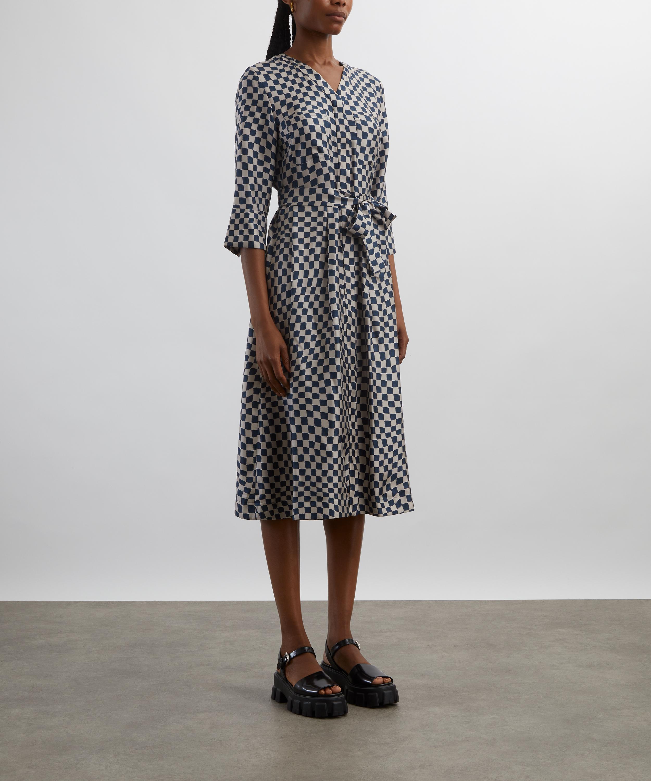 S Max Mara - Giada Printed Silk Shirt Dress image number 2