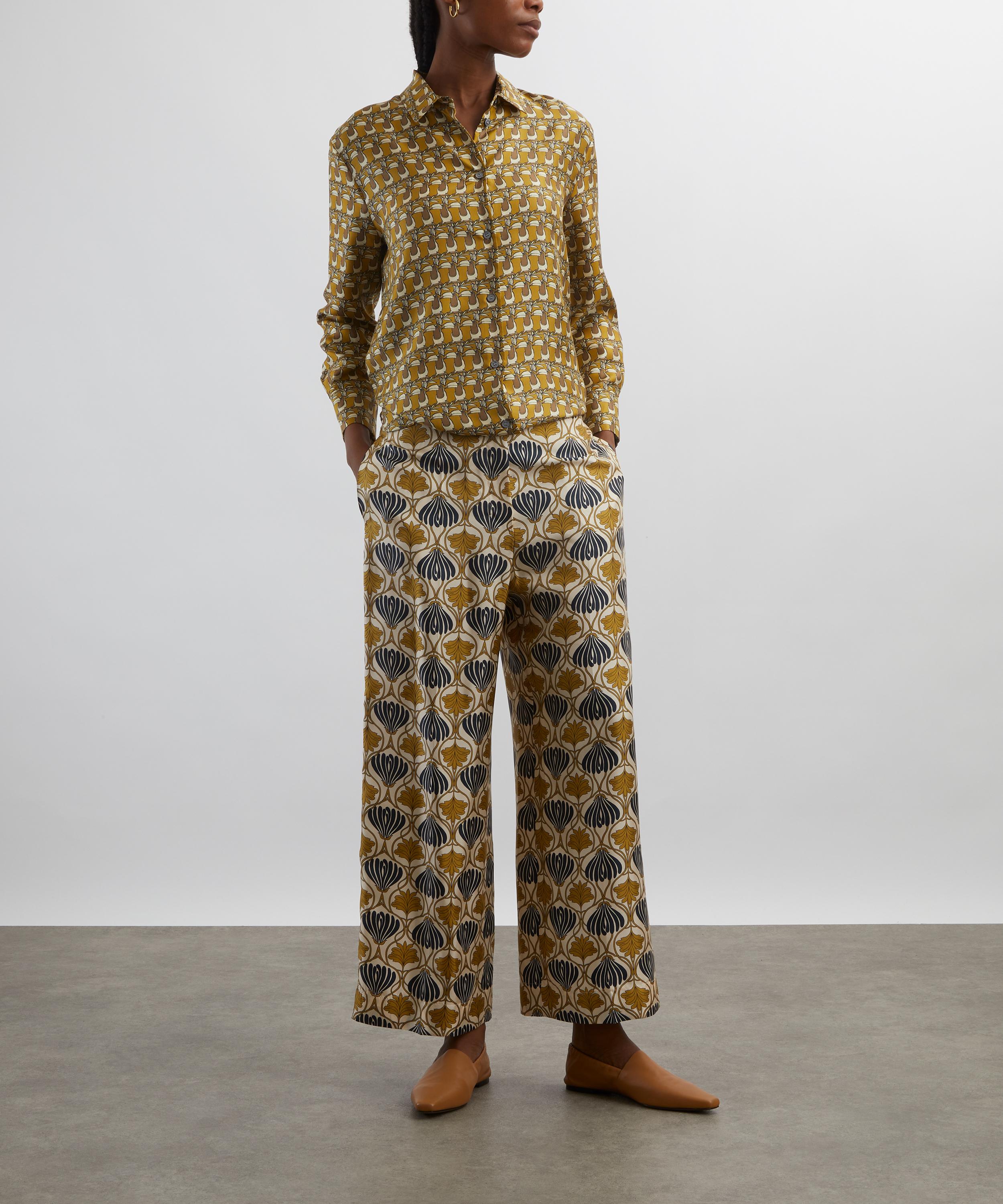 S Max Mara - Timec Reversible Printed Silk Shirt image number 1