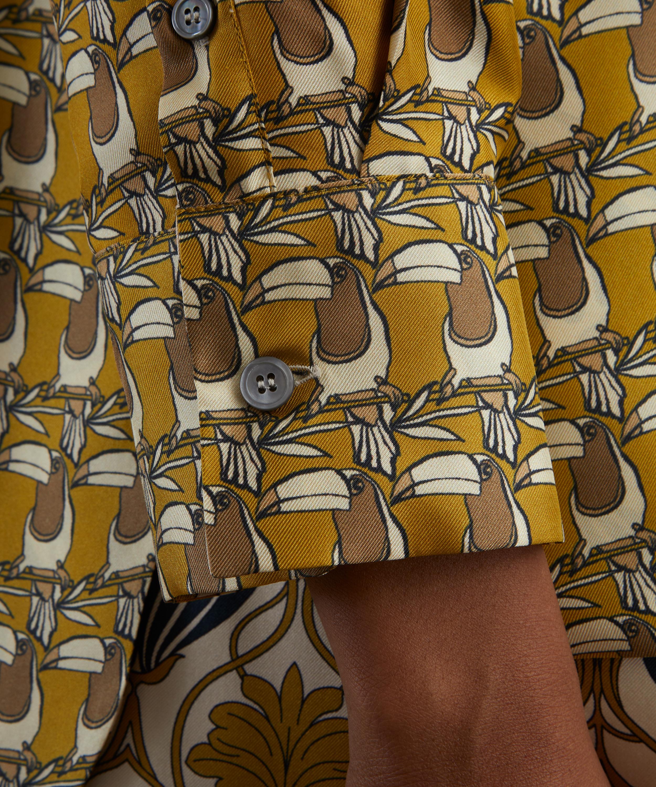S Max Mara - Timec Reversible Printed Silk Shirt image number 4