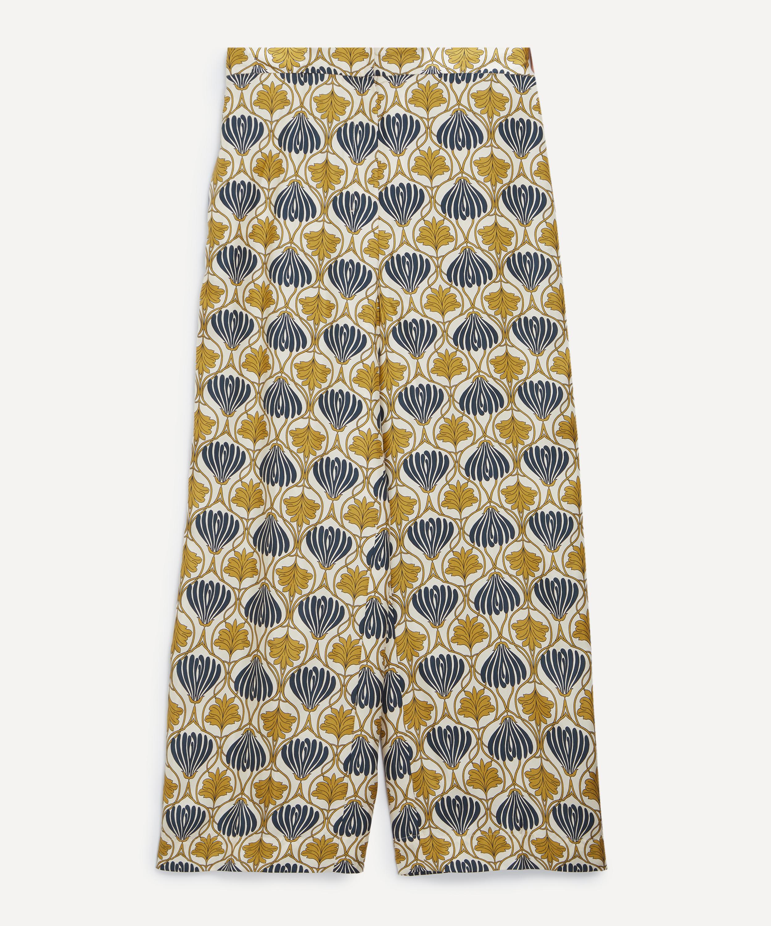 S Max Mara - Timec Printed Silk Trousers image number 0