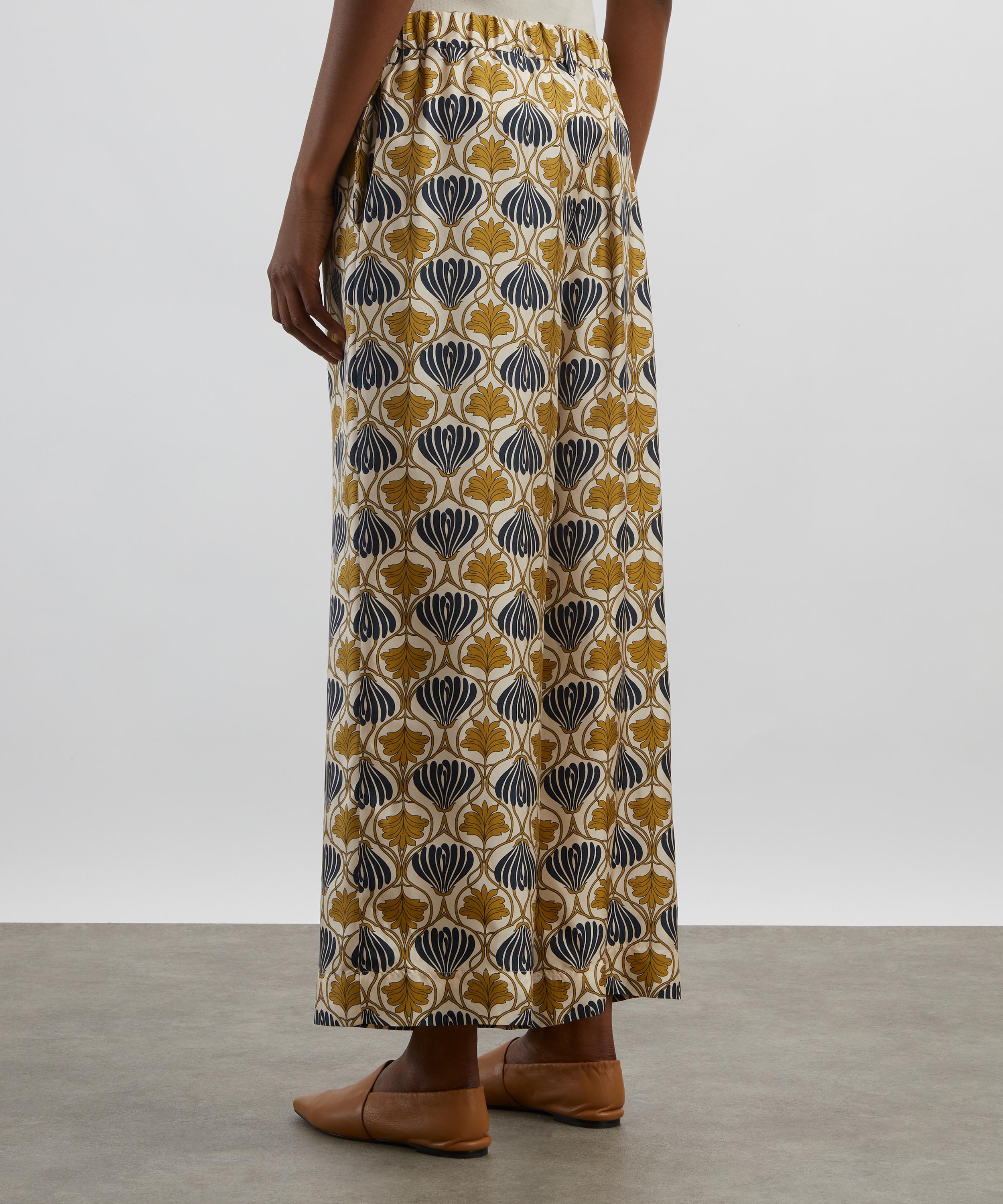 S Max Mara - Timec Printed Silk Trousers image number 3