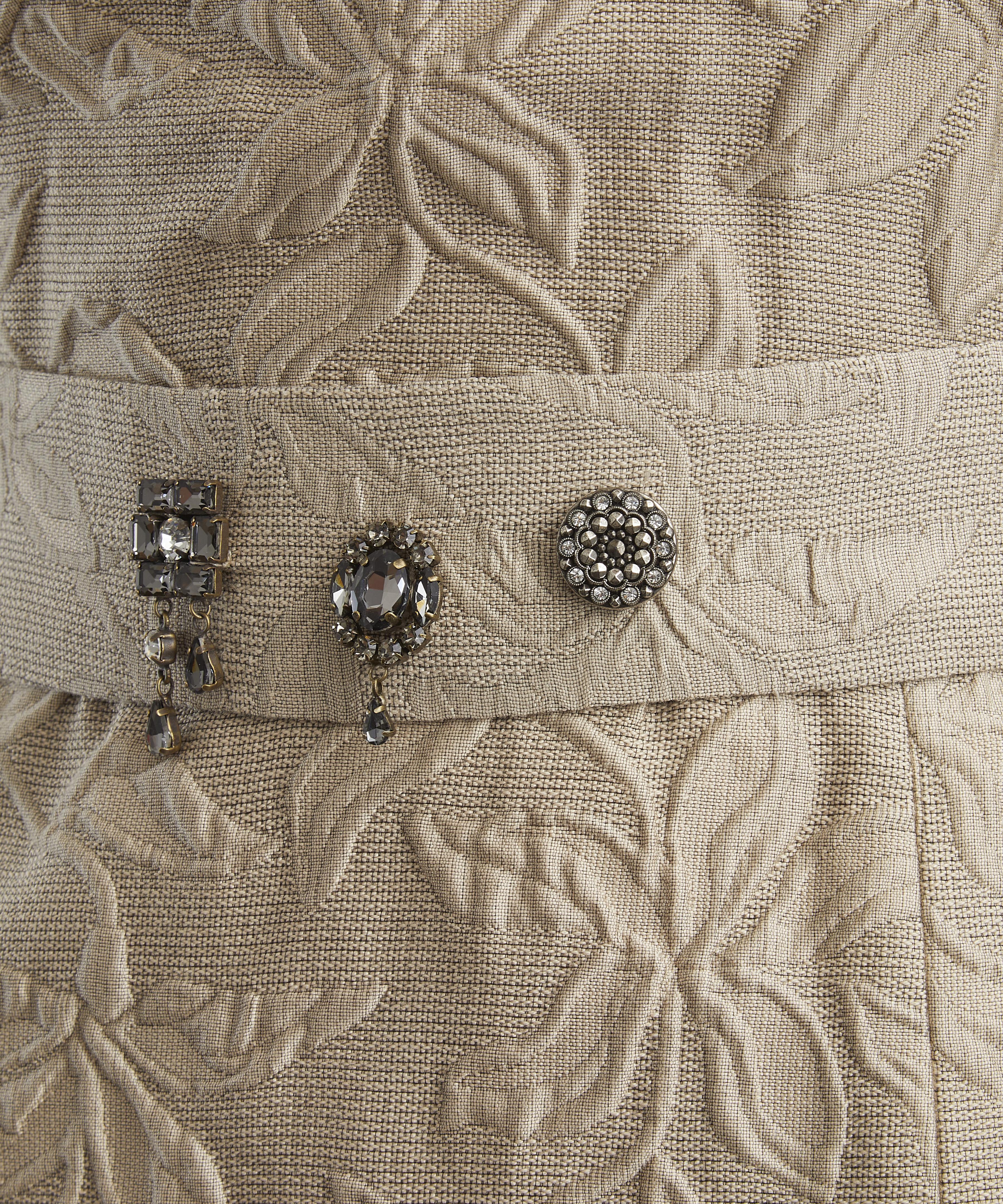 S Max Mara - Fiaba Belted Jacquard Dress image number 4