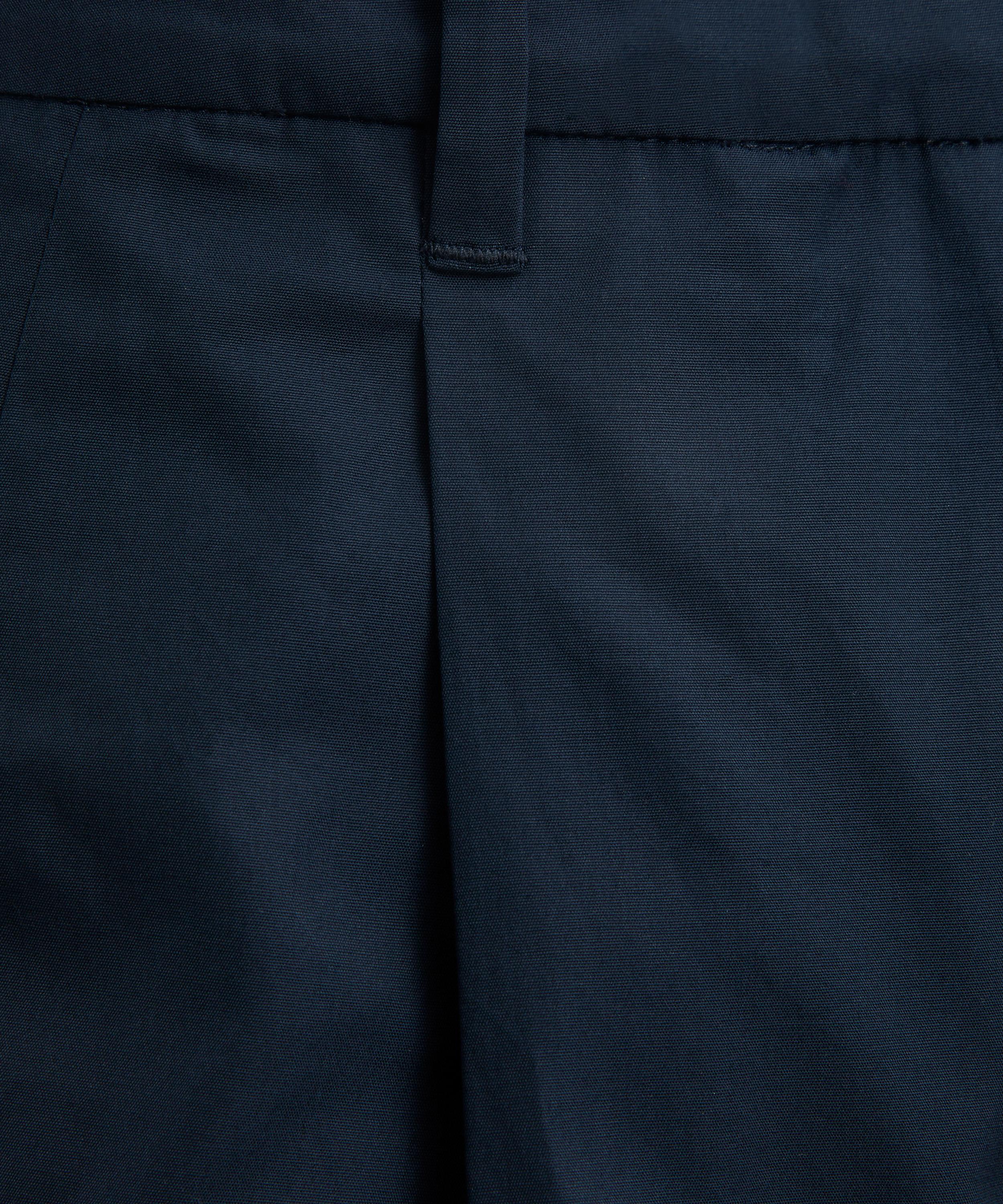 S Max Mara - Wide-Fit Cotton Poplin Trousers image number 4