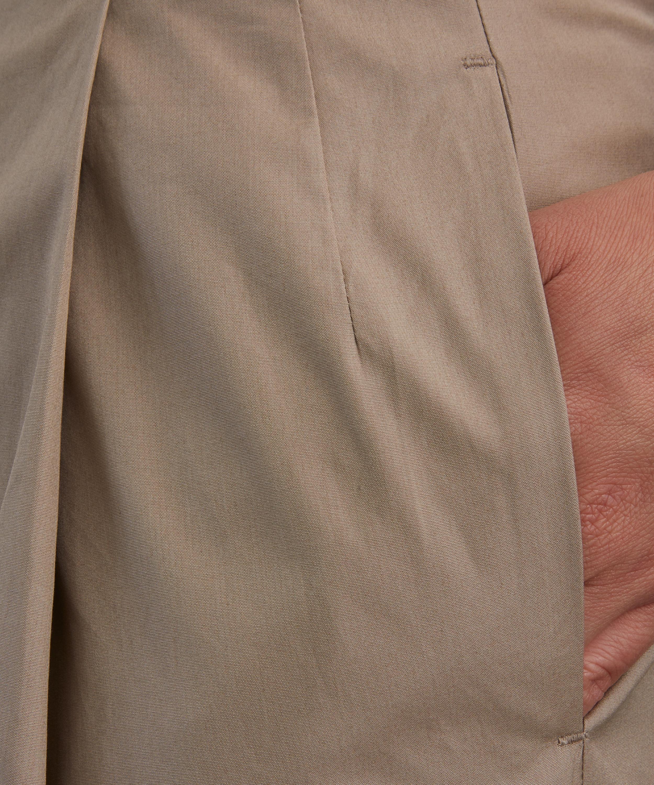 S Max Mara - Wide-Fit Cotton Poplin Trousers image number 4