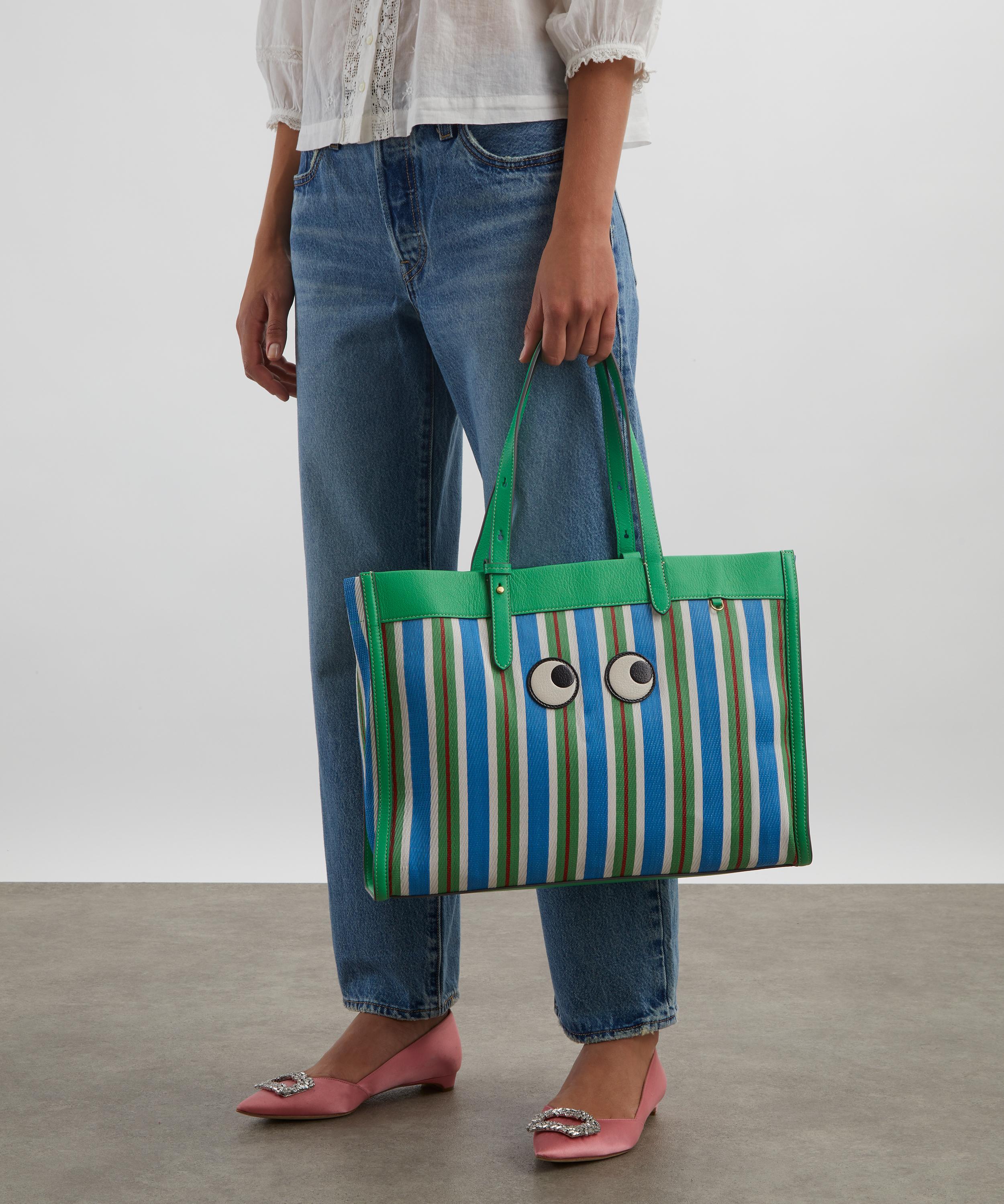 Anya Hindmarch - Striped Eyes Tote Bag image number 1