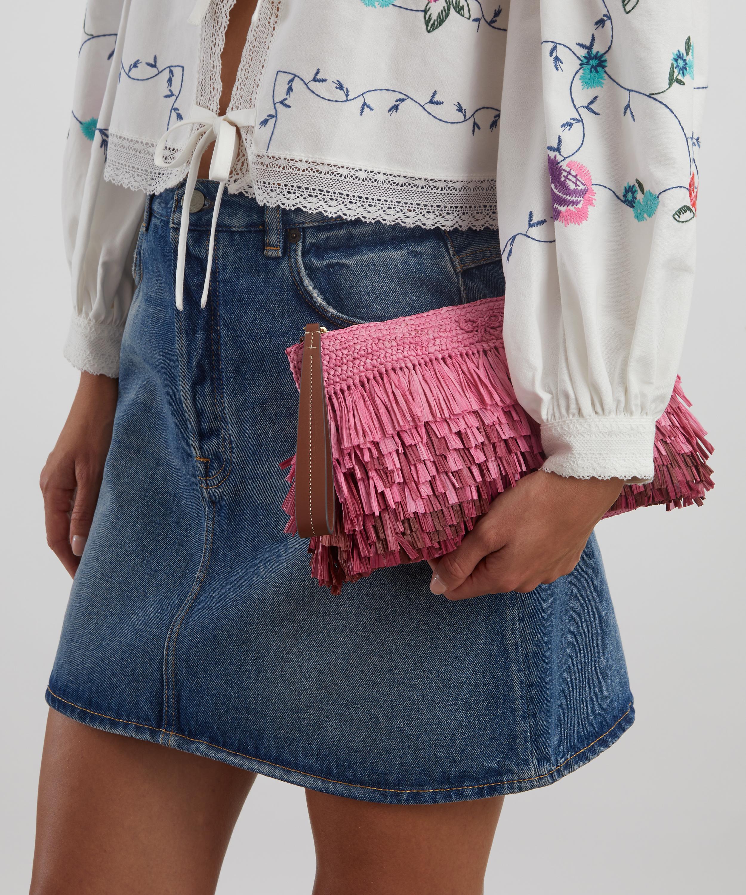 Anya Hindmarch - Dégradé Raffia Clutch Bag image number 1