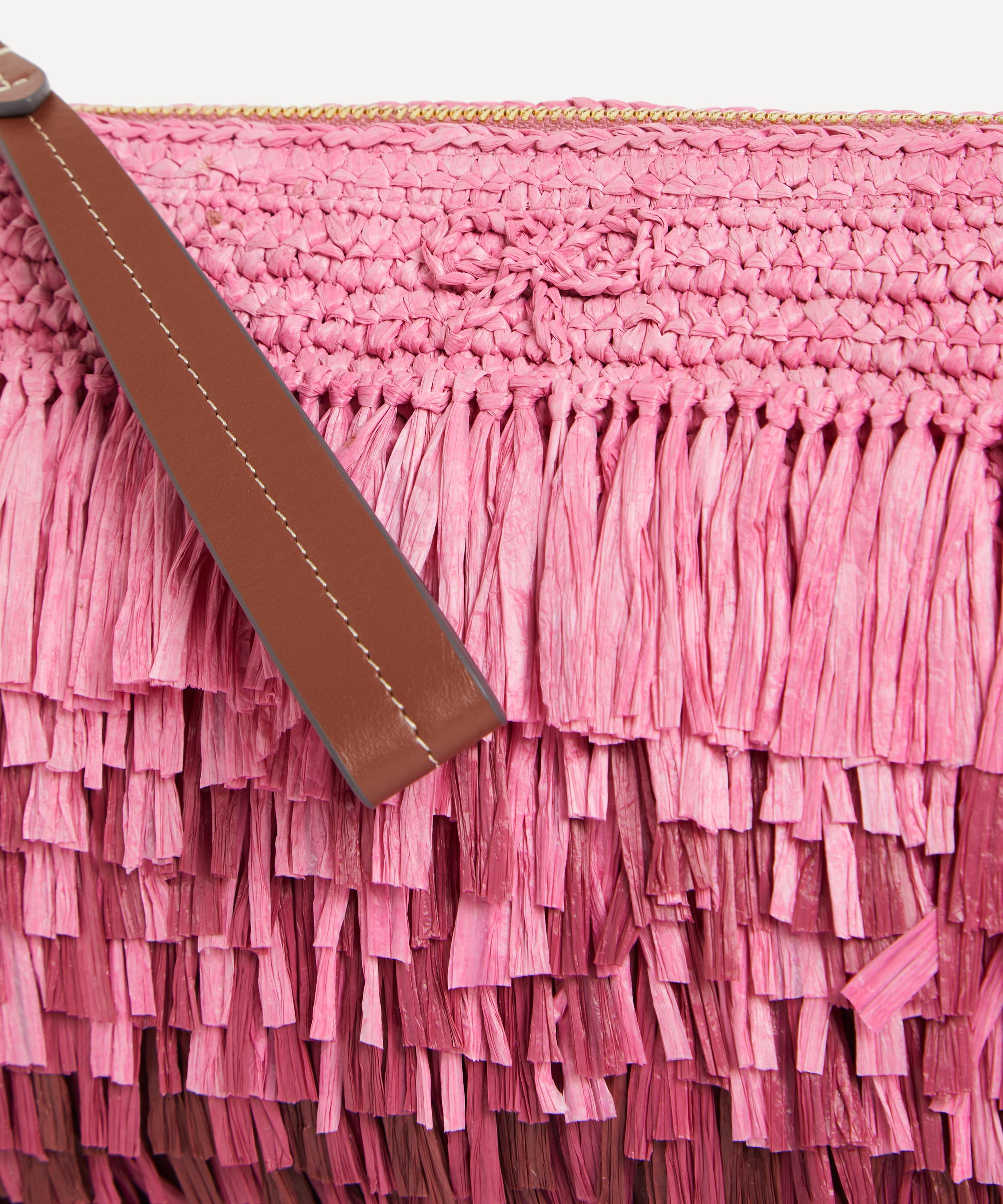 Anya Hindmarch - Dégradé Raffia Clutch Bag image number 4