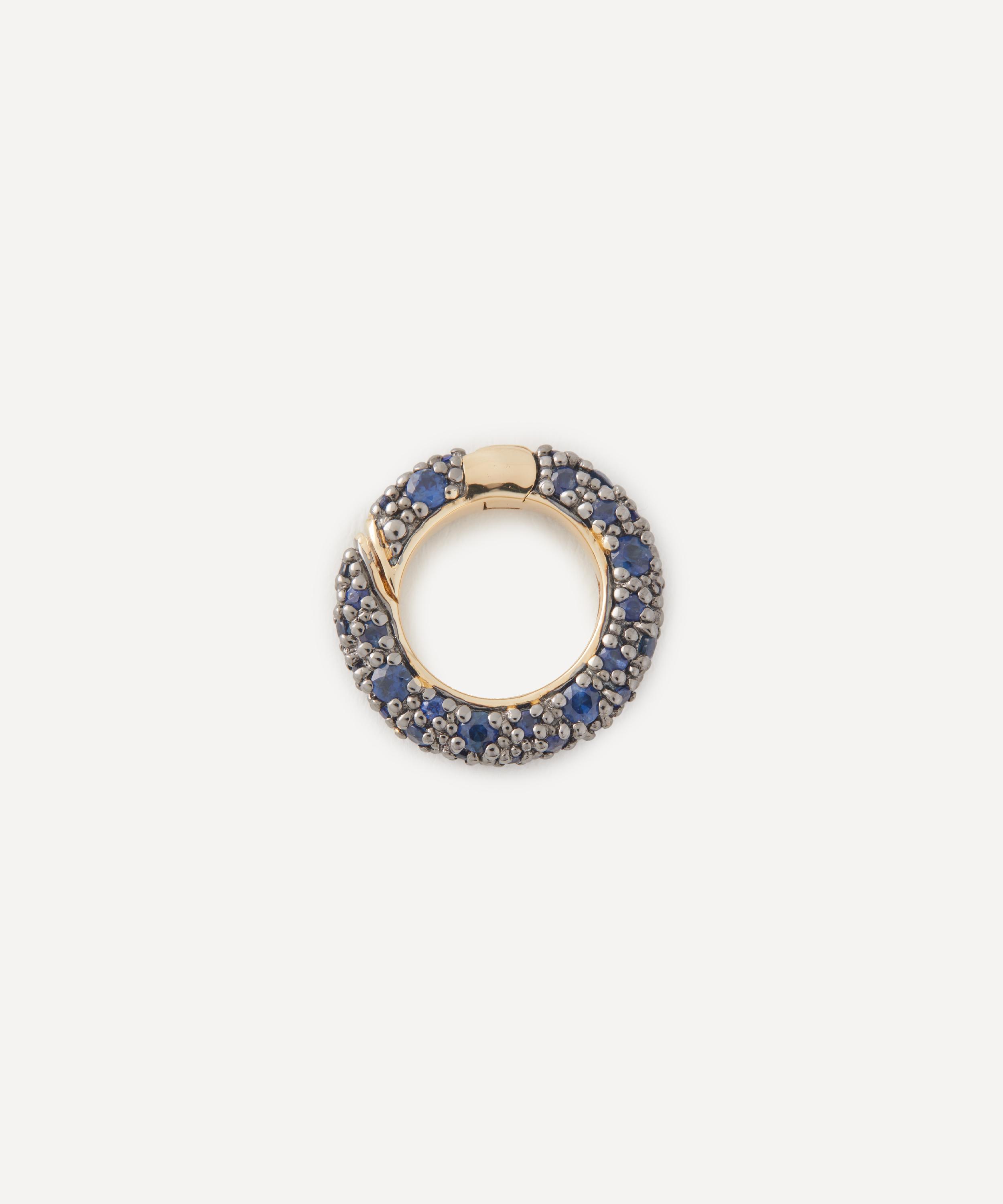 Lucy Delius Jewellery - 14ct Gold Blue Sapphire Connection Link image number 0