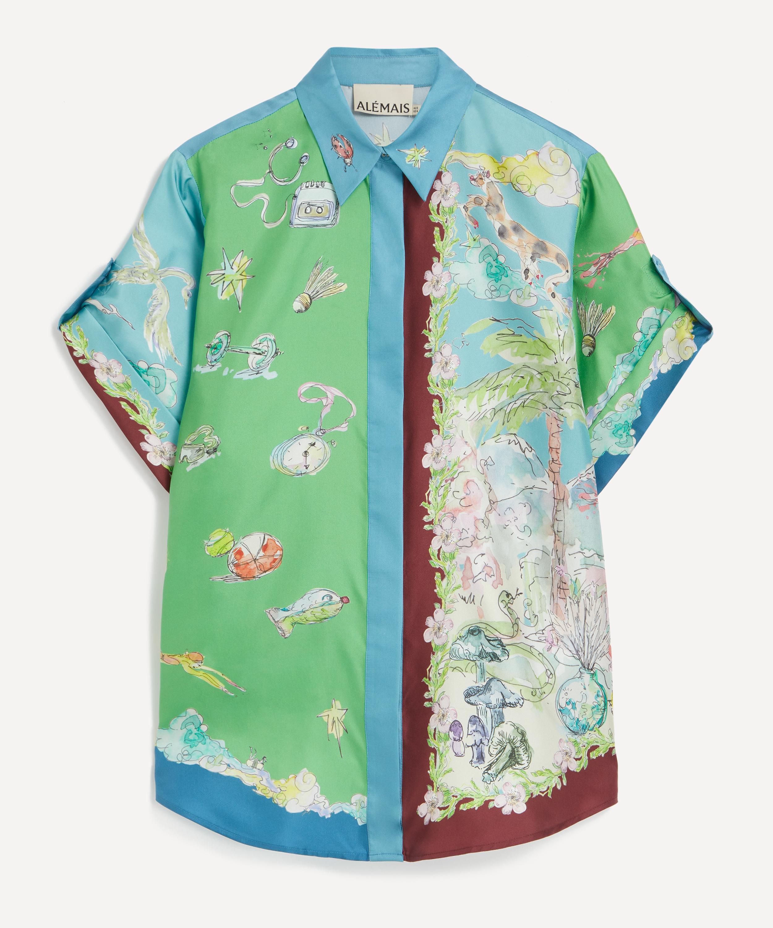 ALÉMAIS - Daria Silk-Twill Shirt image number 0