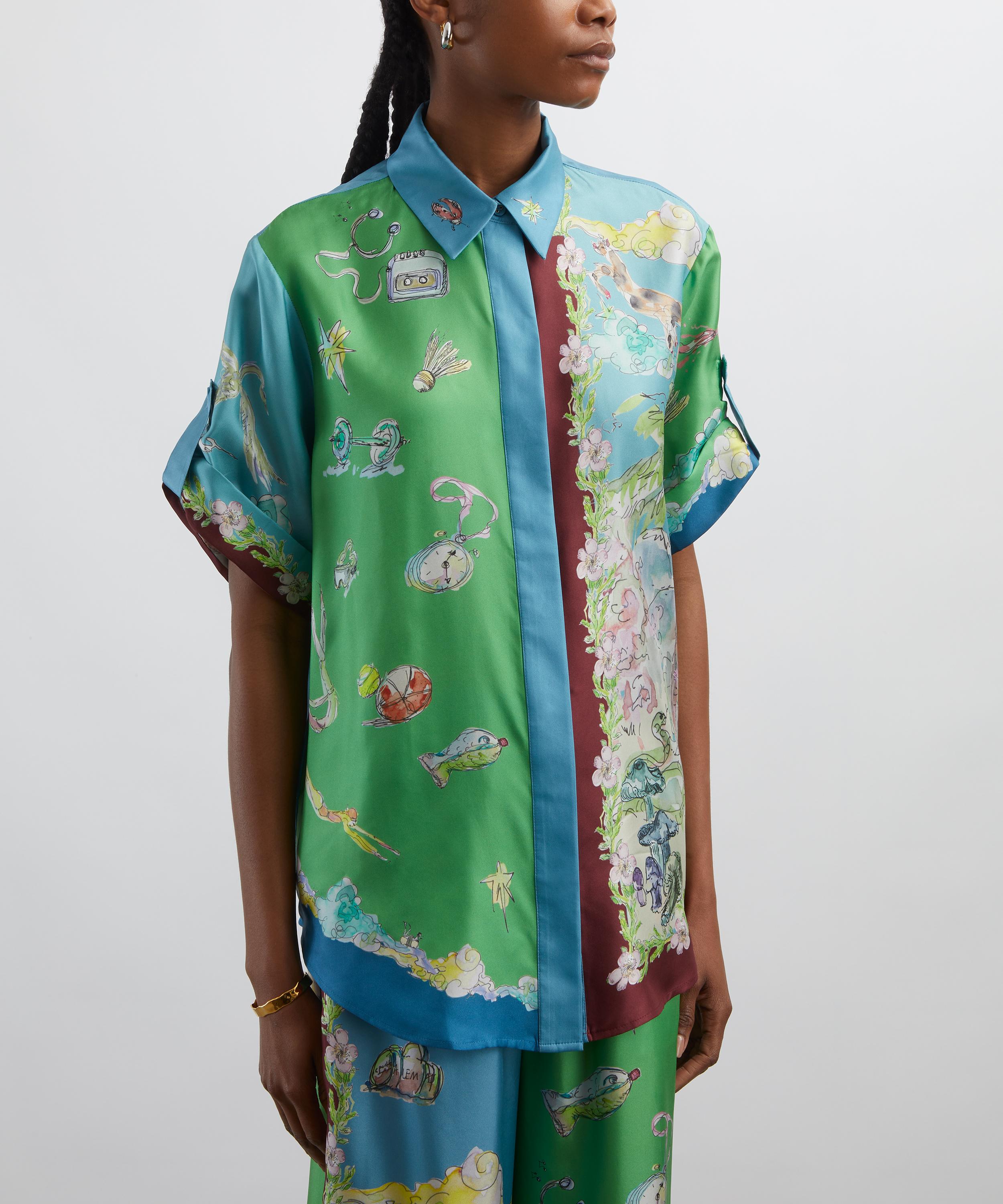 ALÉMAIS - Daria Silk-Twill Shirt image number 2
