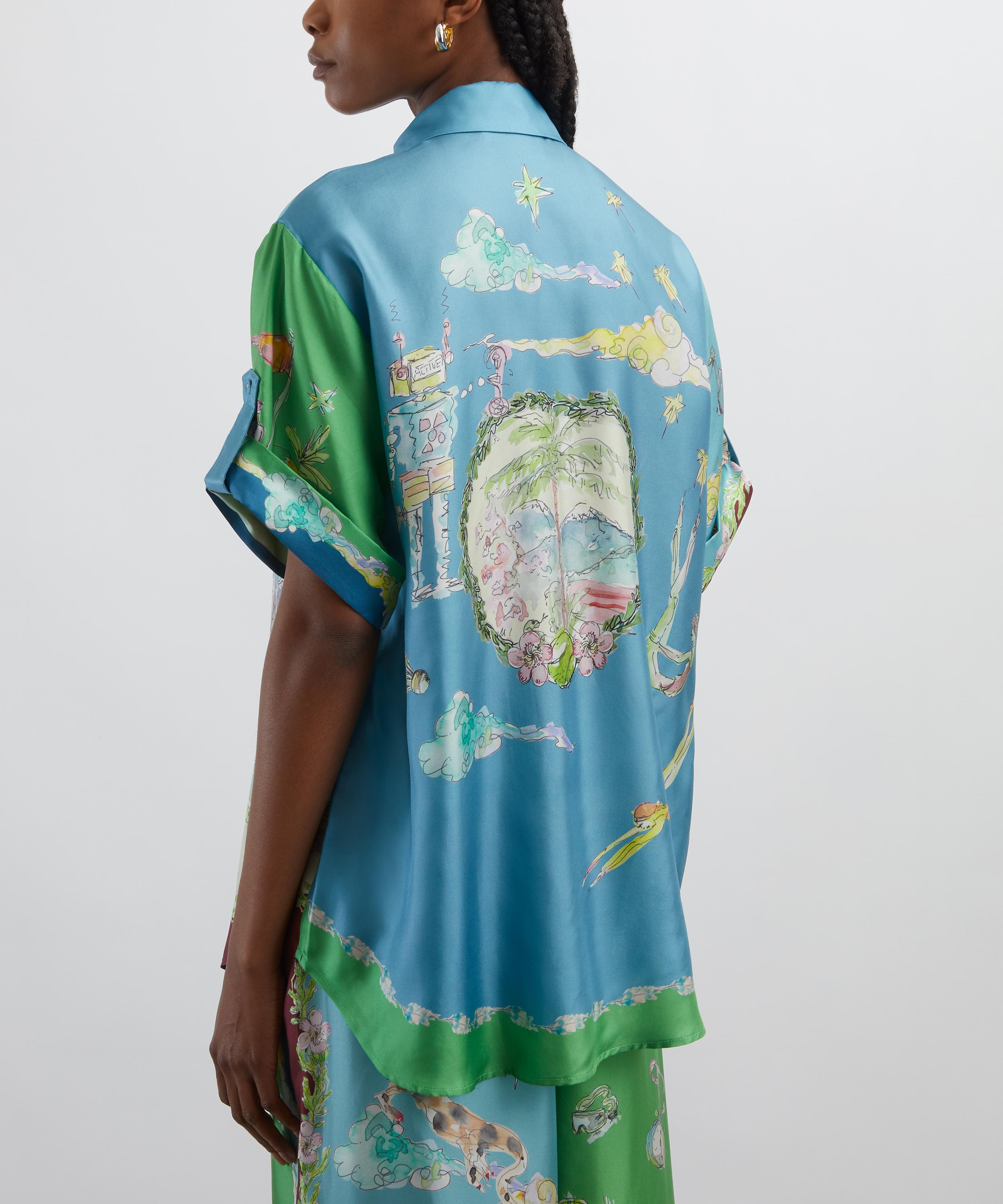 ALÉMAIS - Daria Silk-Twill Shirt image number 3