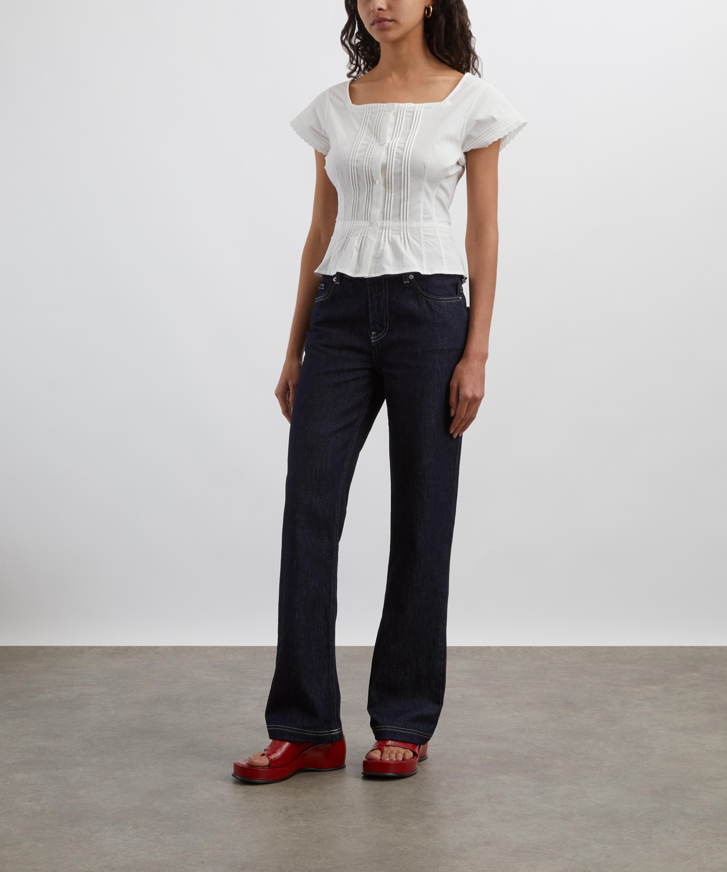 Peachy Den - Gigi Slim-Leg Dark Rinse Jeans  image number 1