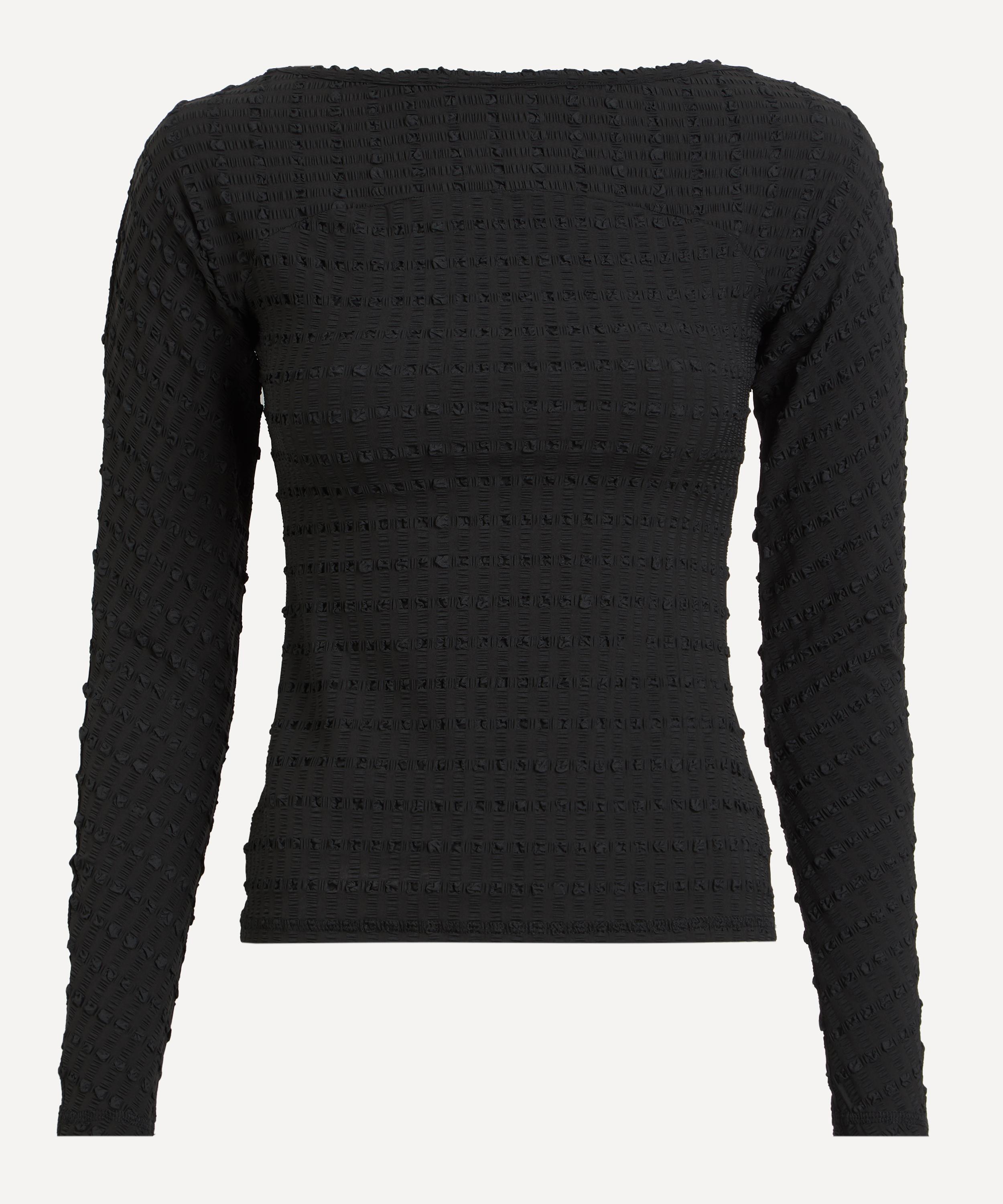 Peachy Den - Cindy Black Long Sleeve Top image number 0