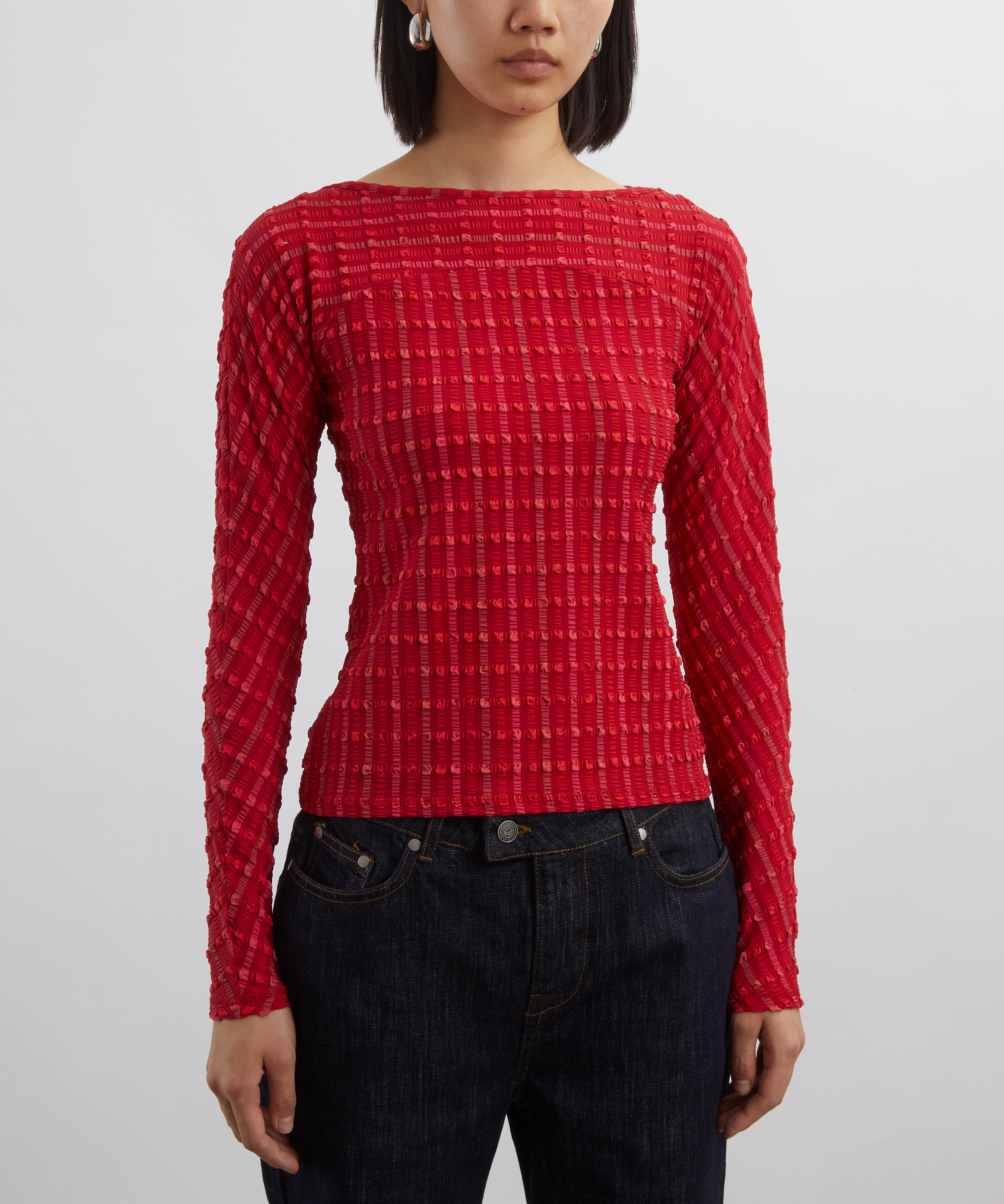 Peachy Den - Cindy Lipstick Long Sleeve Top image number 2