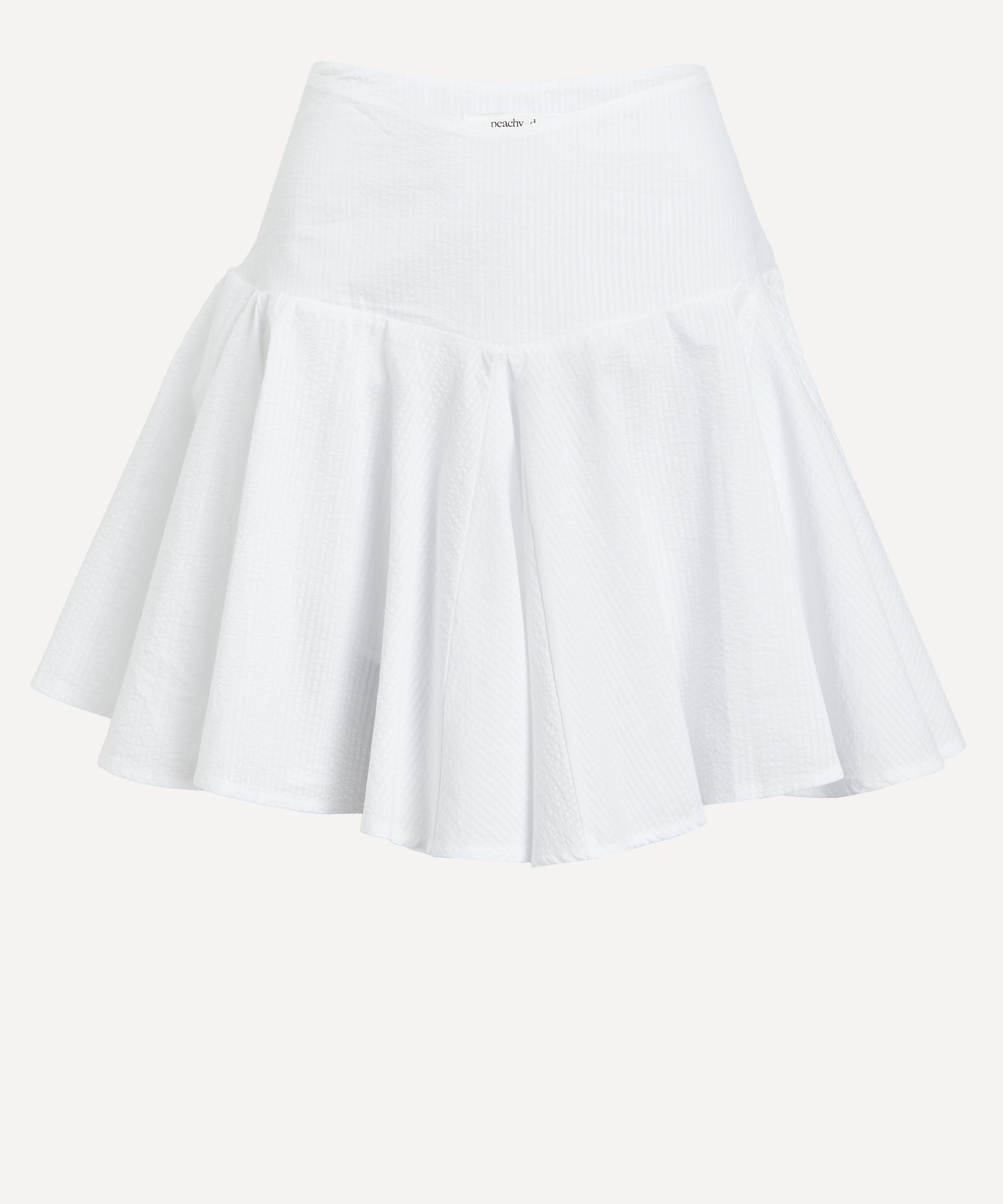 Peachy Den - White Dylan Mini Skirt