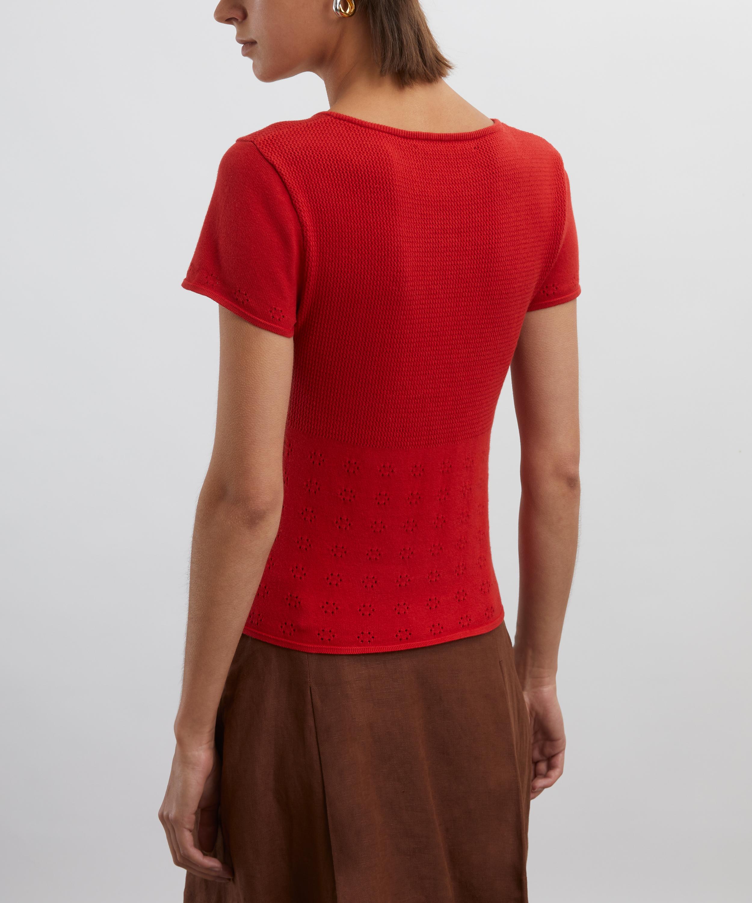 Peachy Den - Marie Knit Jam Polo Top image number 3