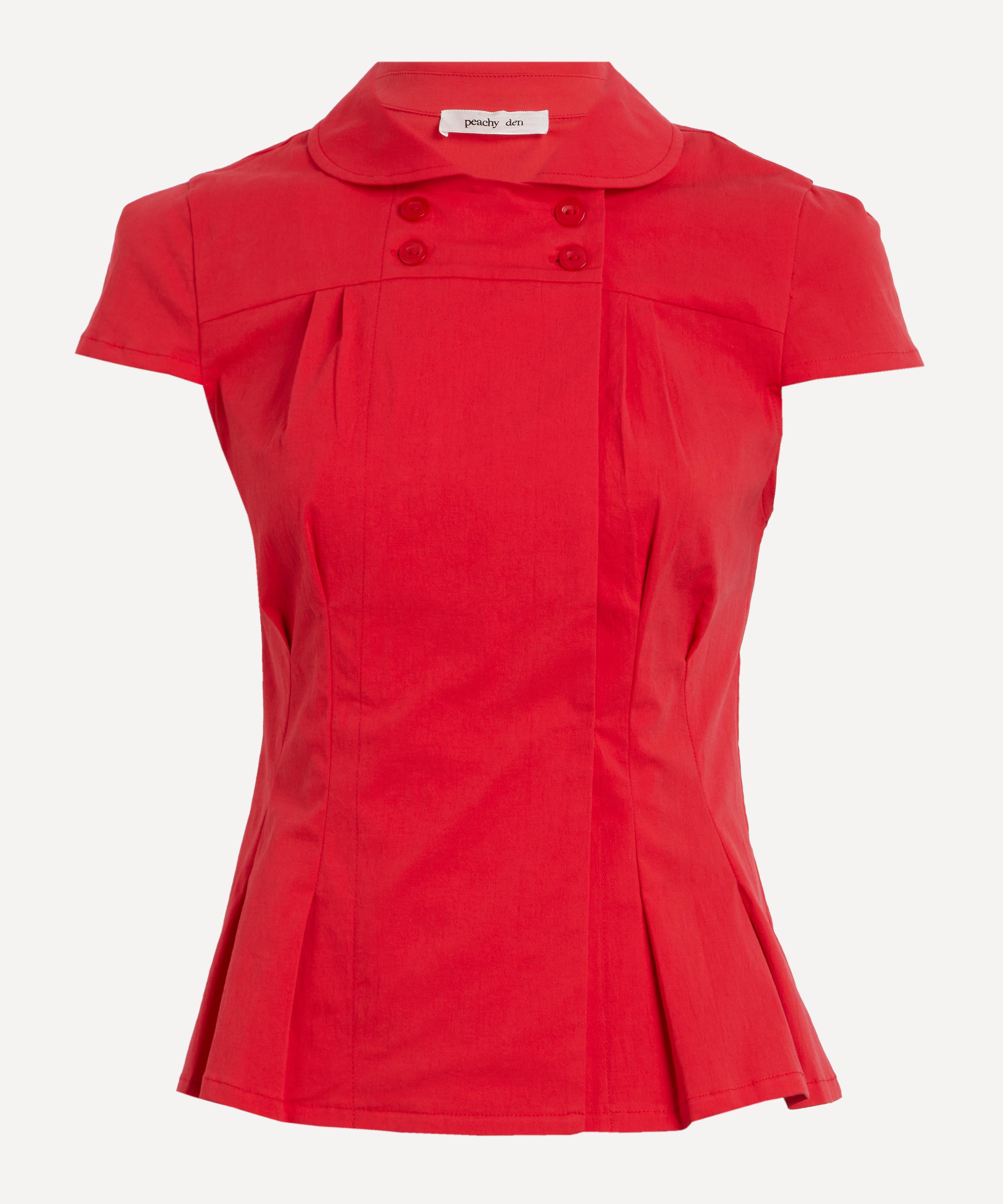 Peachy Den - Missy Tomato Blouse image number 0
