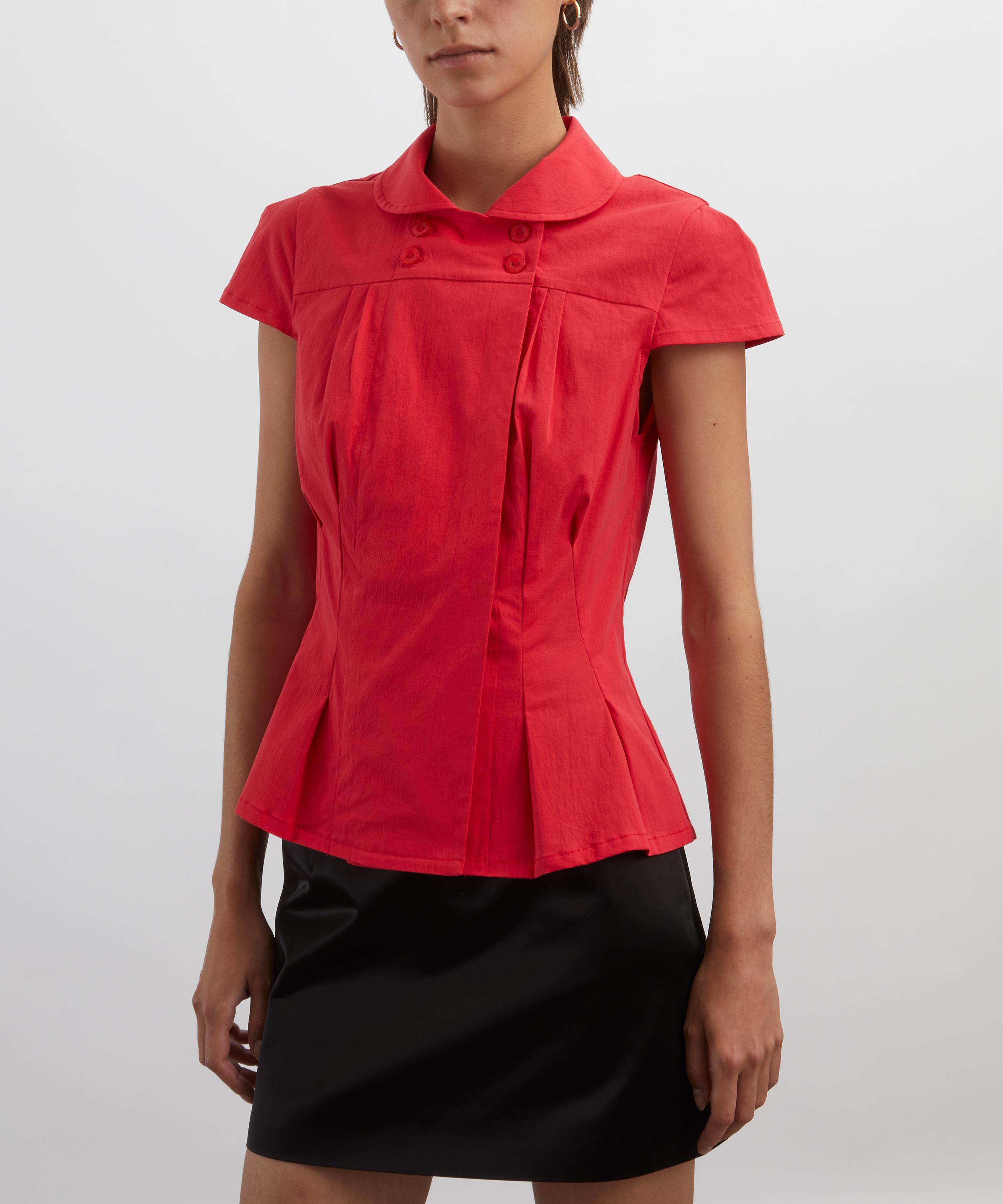 Peachy Den - Missy Tomato Blouse image number 2