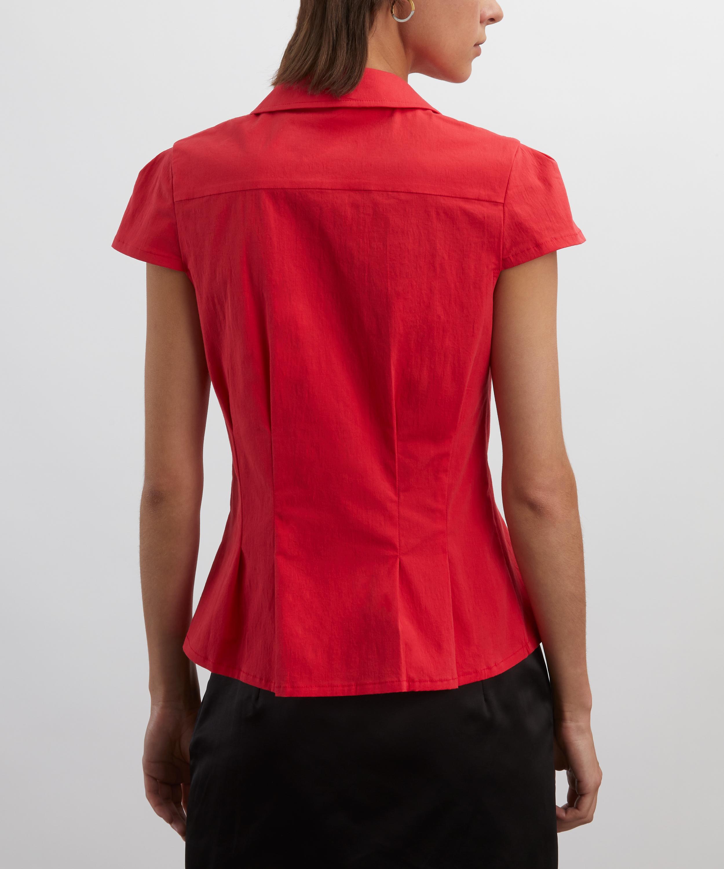 Peachy Den - Missy Tomato Blouse image number 3