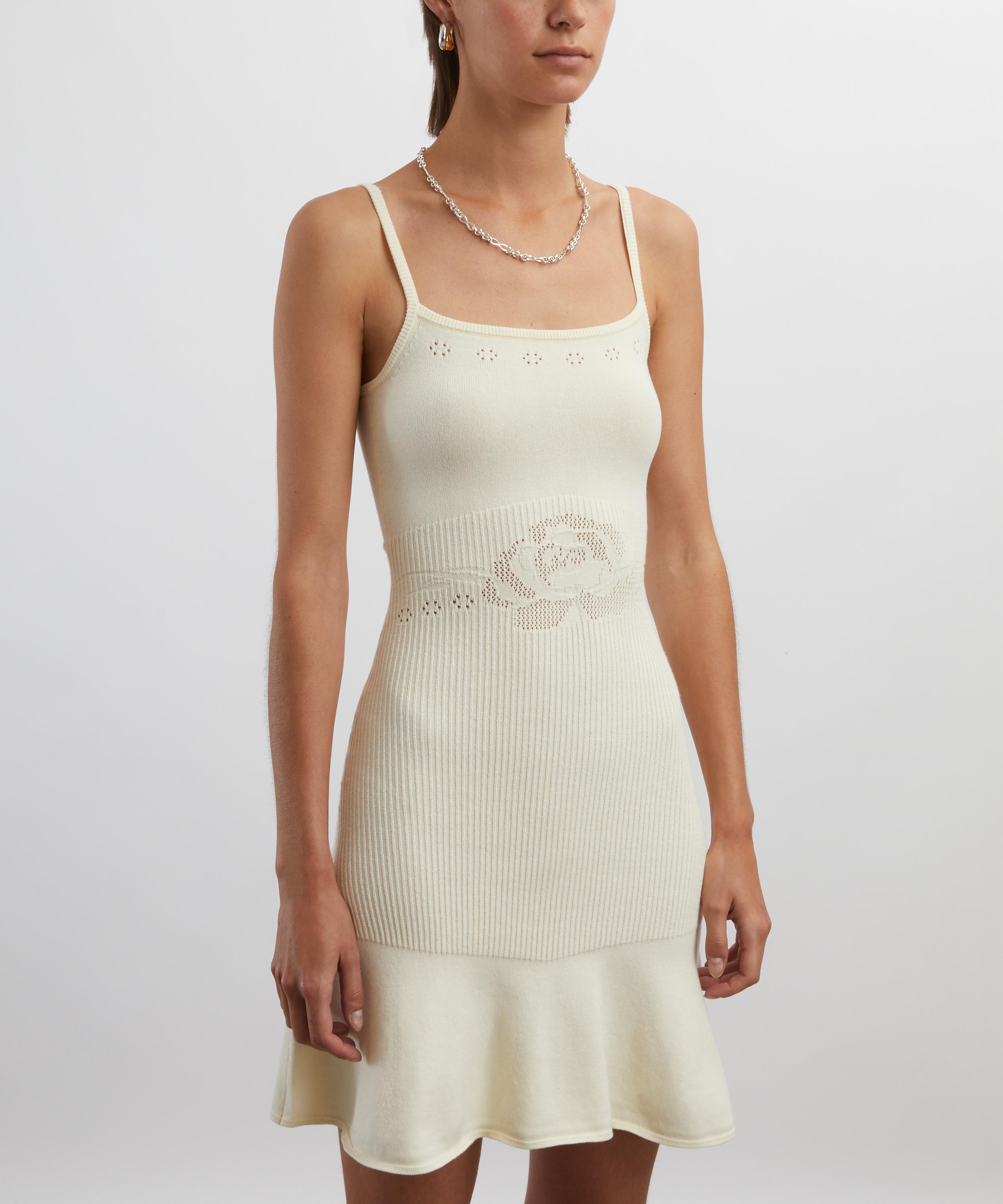 Peachy Den - Marie Knit Cream Mini Dress image number 2