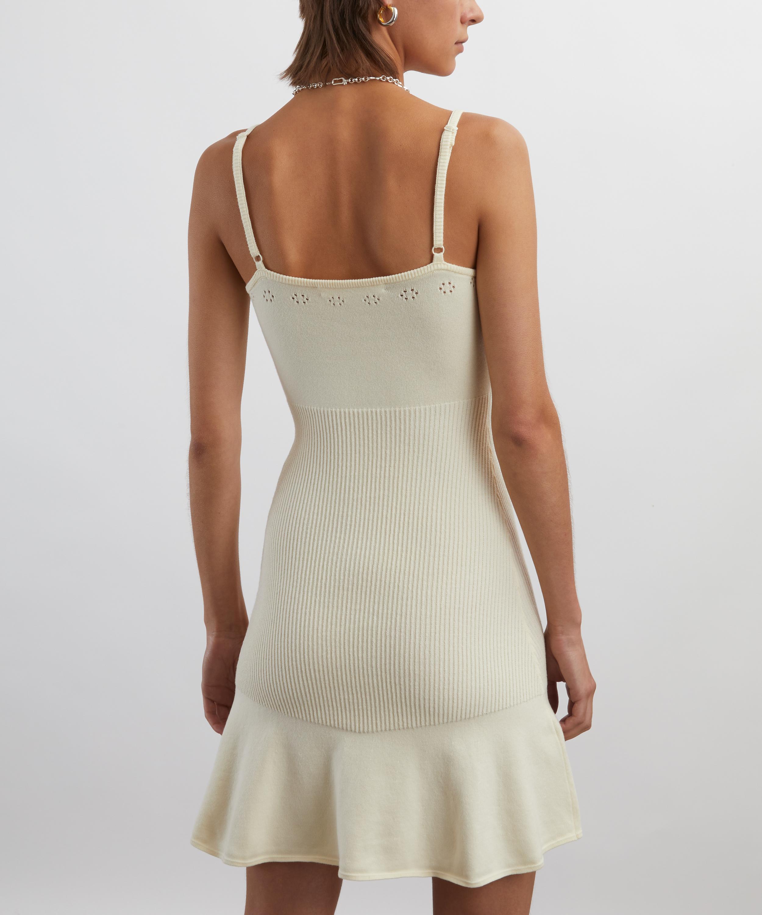 Peachy Den - Marie Knit Cream Mini Dress image number 3