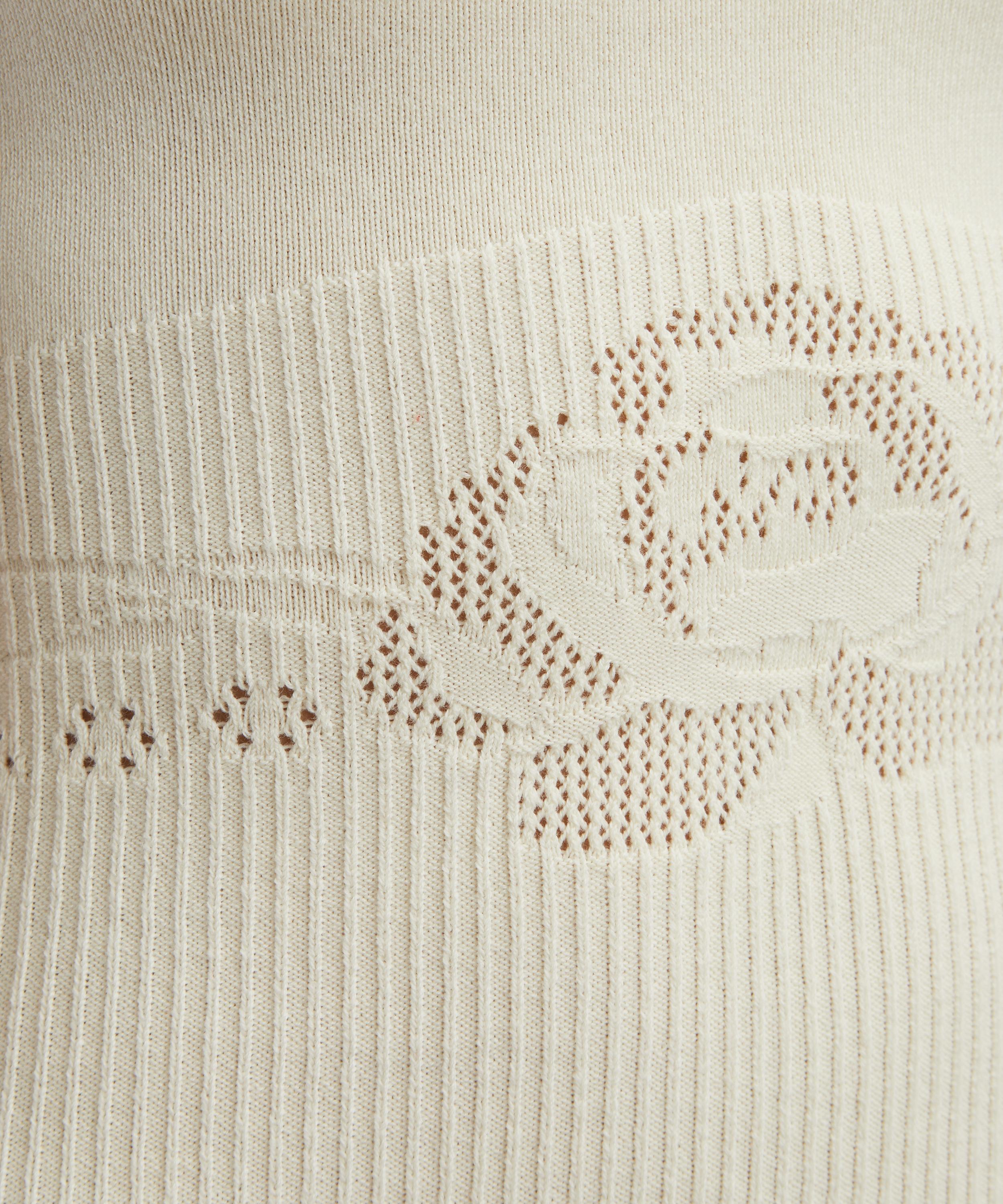 Peachy Den - Marie Knit Cream Mini Dress image number 4