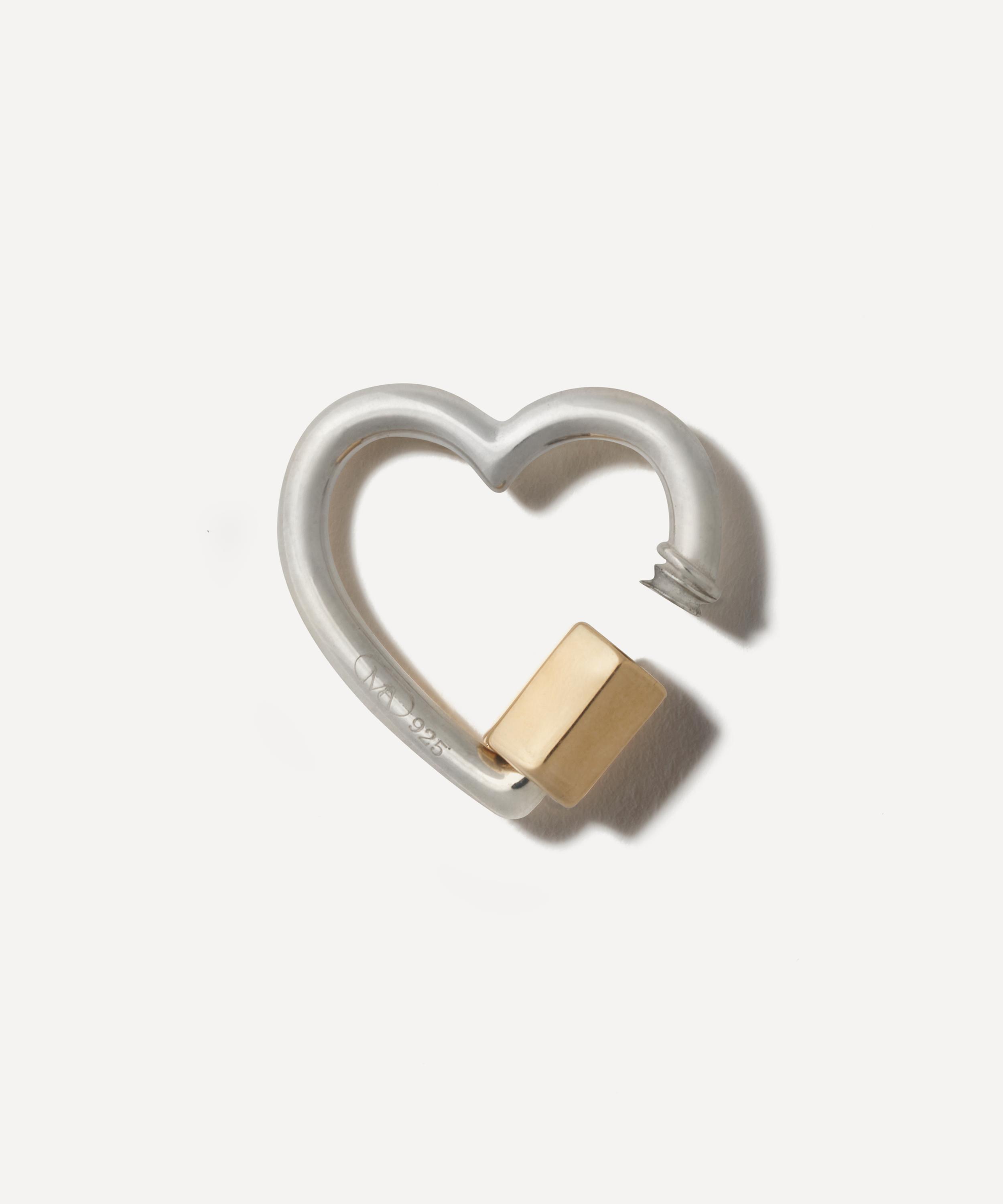 Marla Aaron - Mixed Metal Heartlock Clasp image number 1