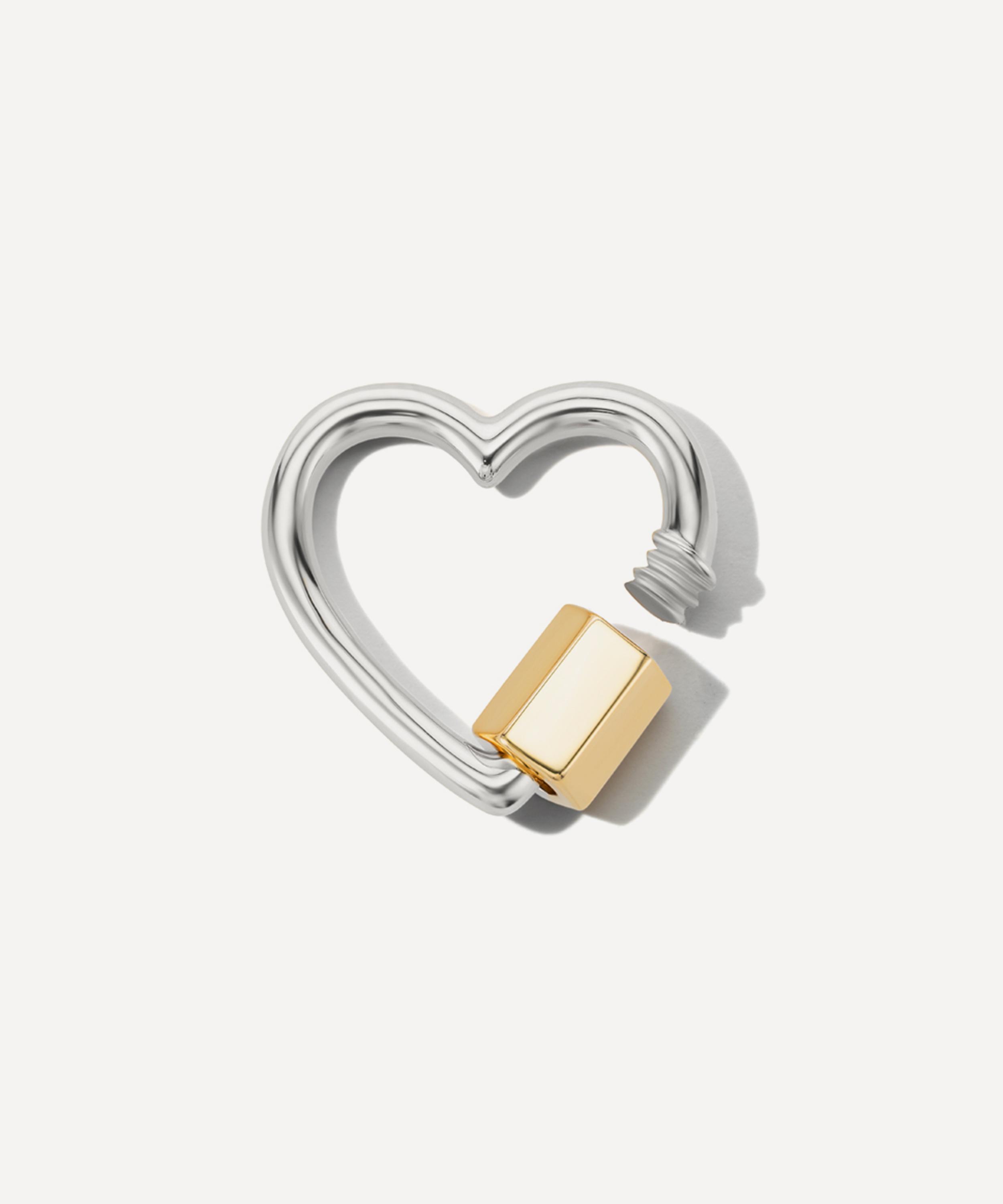 Marla Aaron - Mixed Metal Heartlock Clasp image number 2