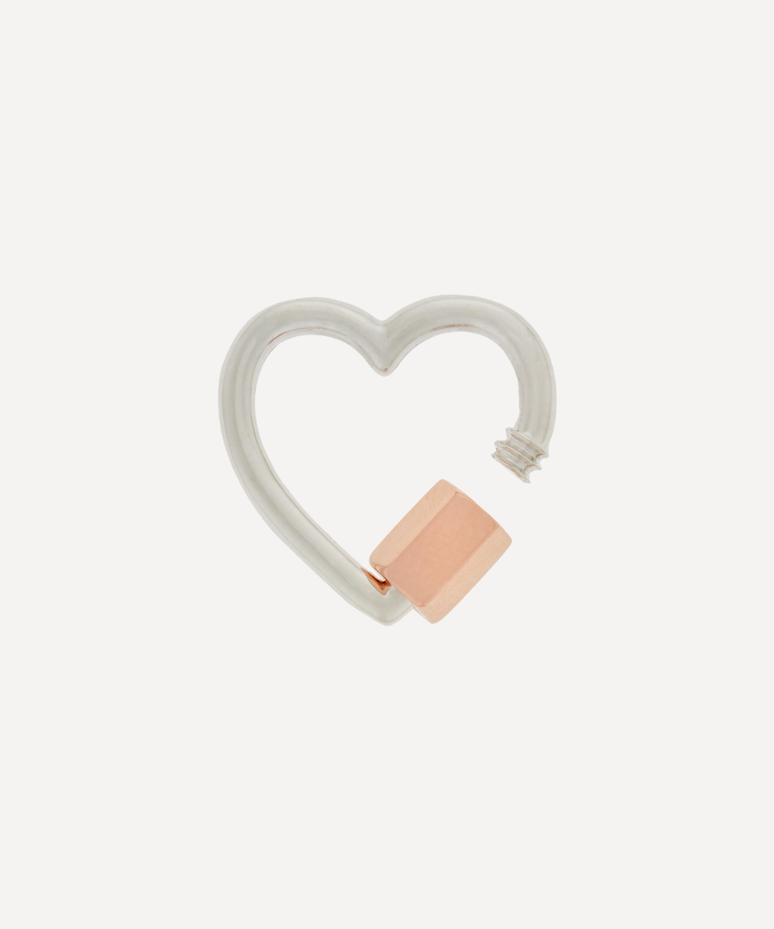 Marla Aaron - Mixed Metal Heartlock Clasp image number 2