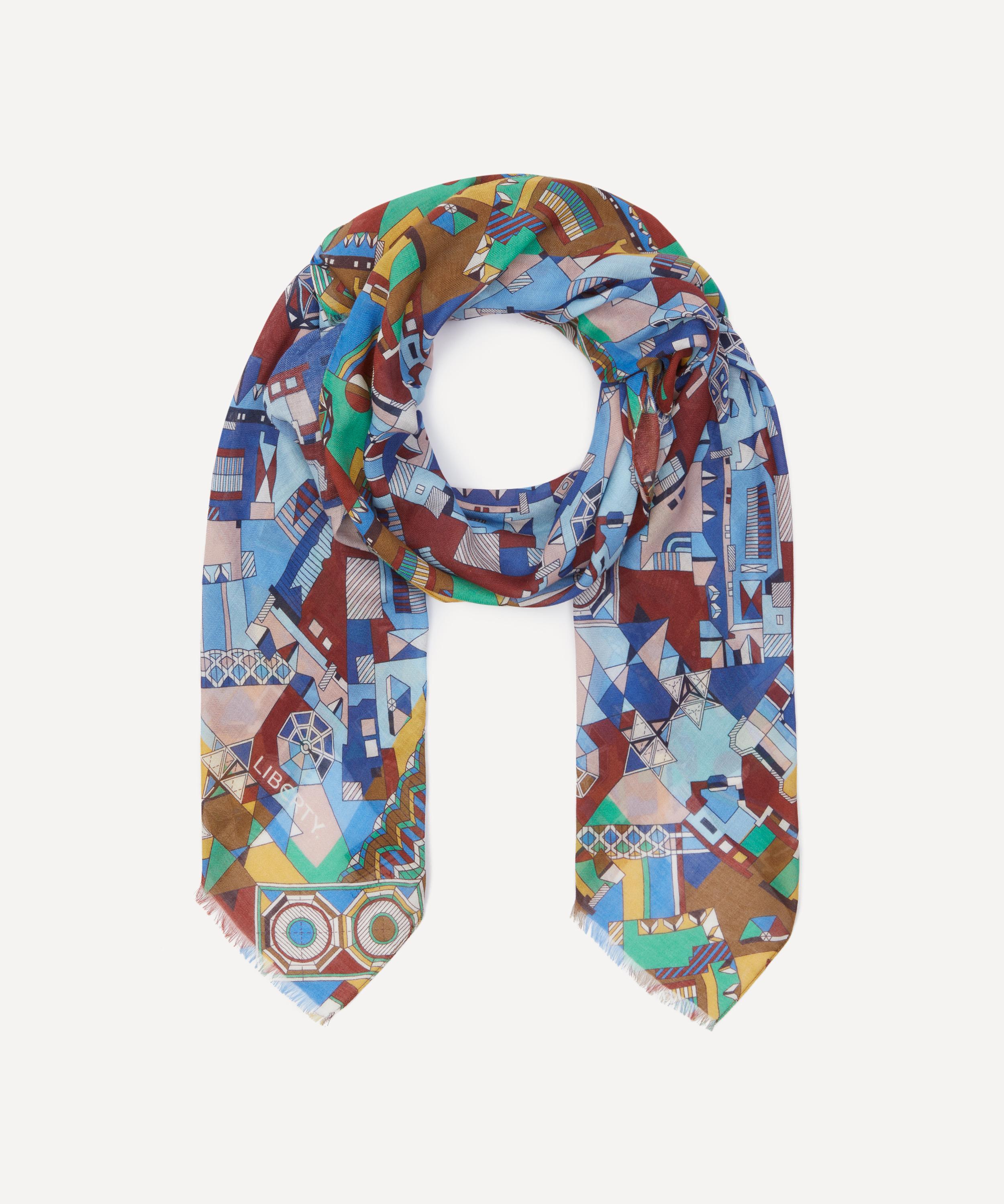 Liberty - Edenham Haze 60x160 Modal-Cashmere Scarf image number 2