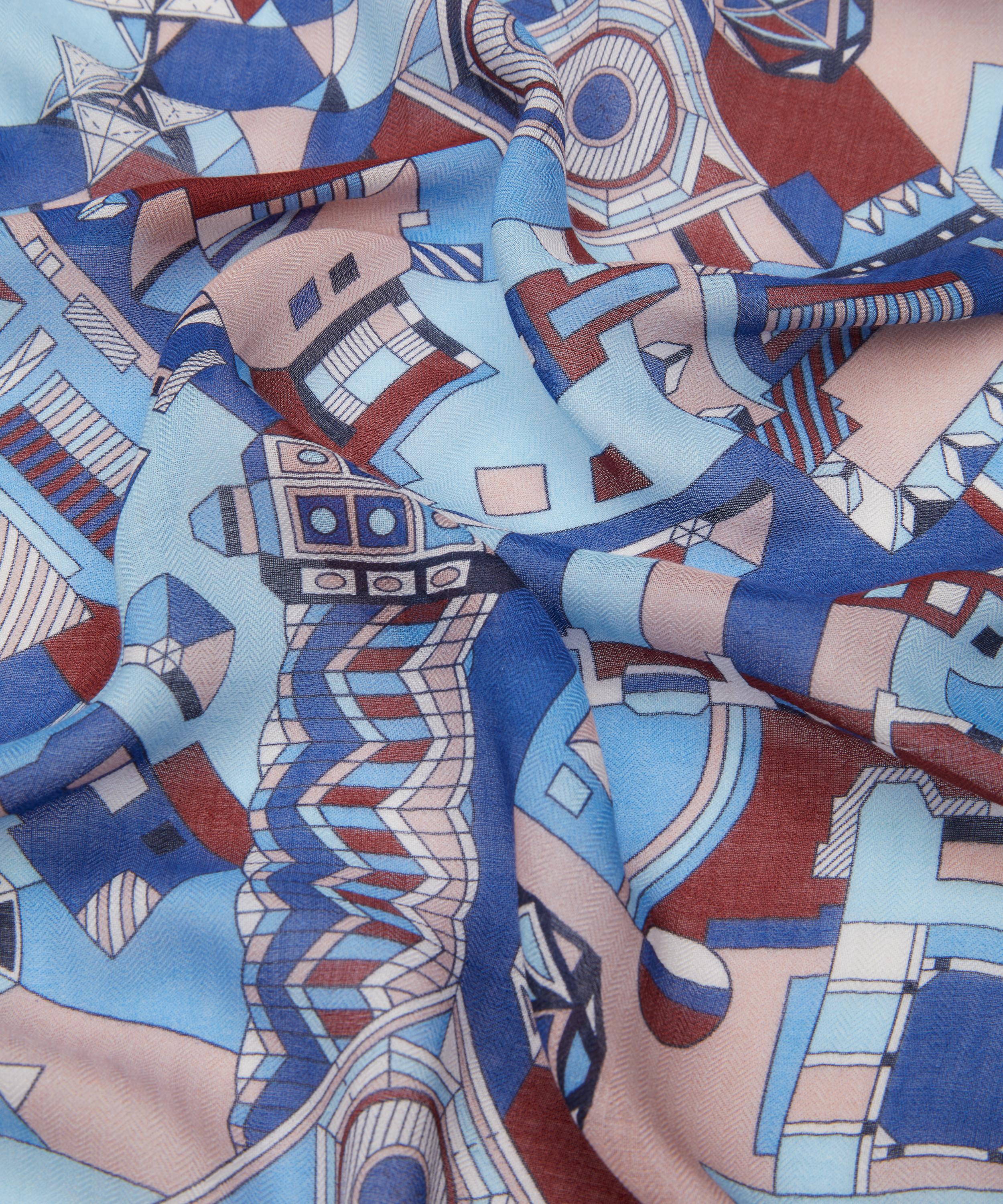 Liberty - Edenham Haze 60x160 Modal-Cashmere Scarf image number 4