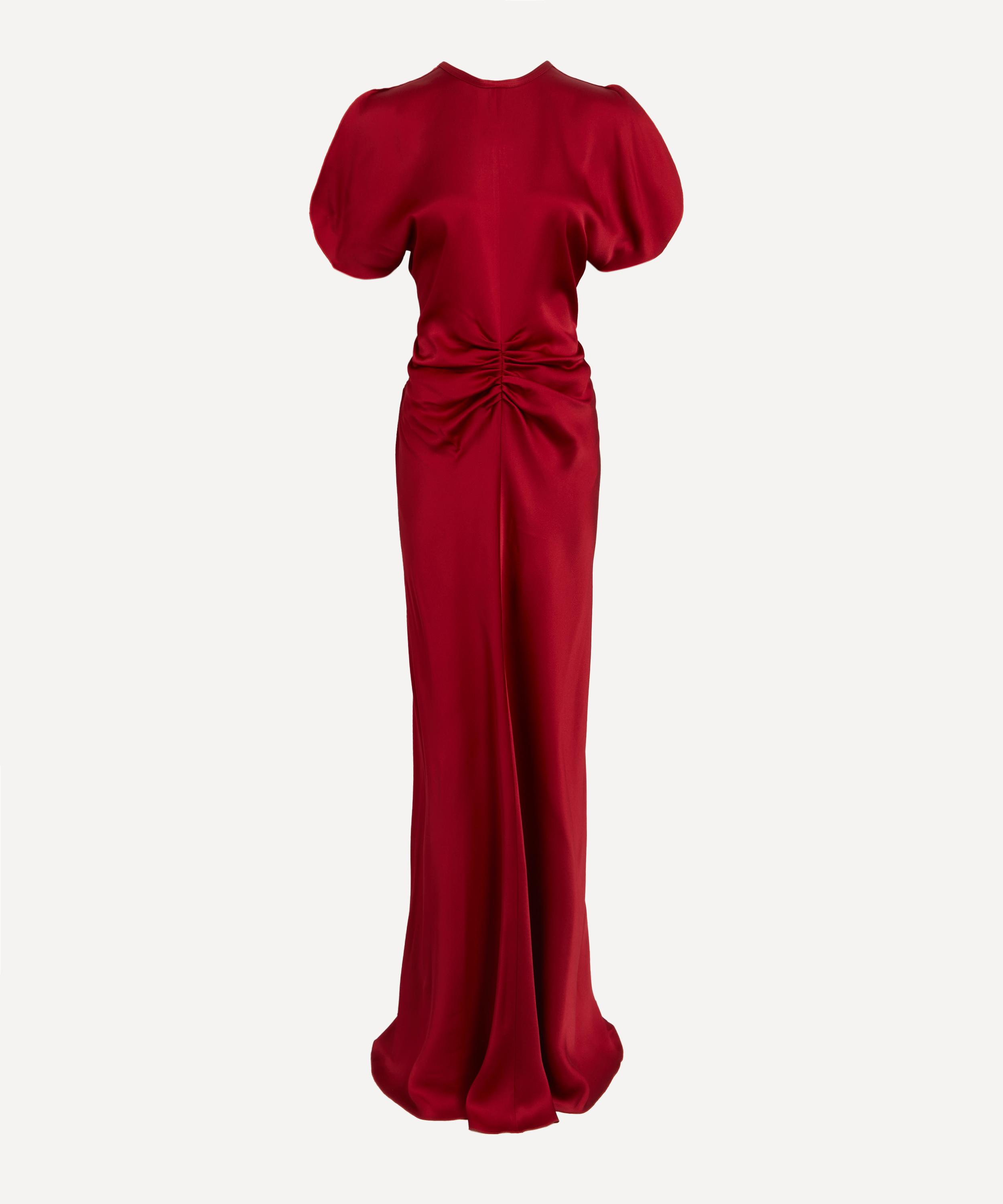Victoria Beckham - Gathered Waist Floor-Length Dress  image number 0
