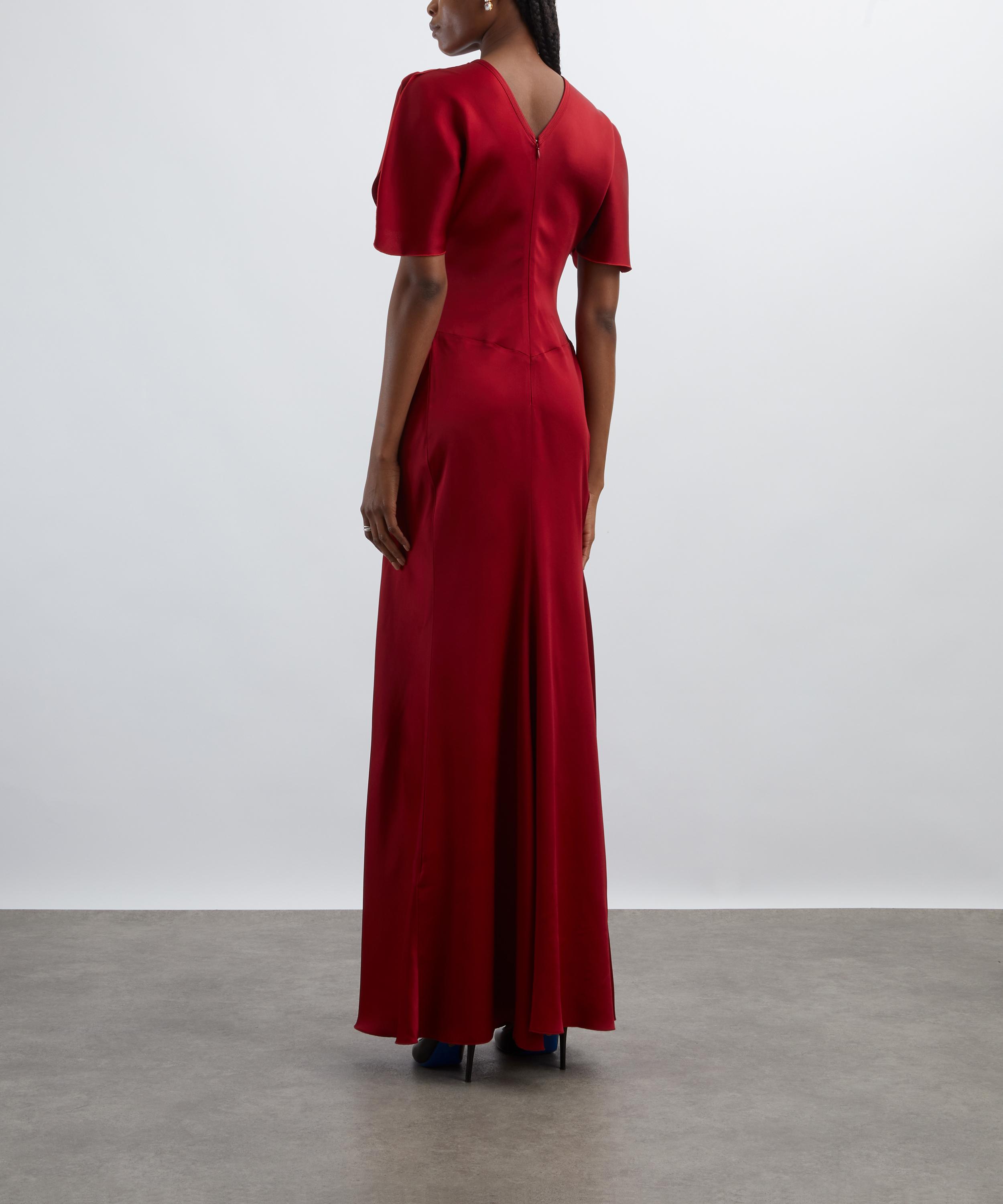 Victoria Beckham - Gathered Waist Floor-Length Dress  image number 3